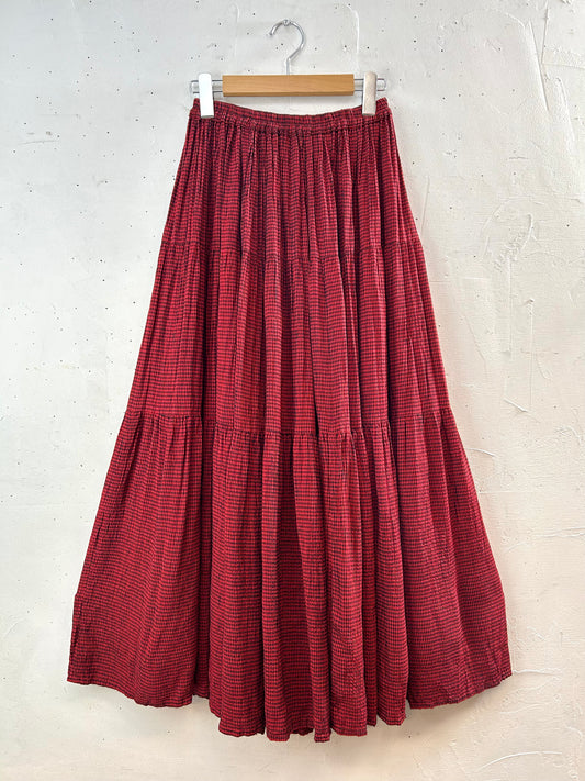 Vintage Tiered Skirt MADE IN USA[B29526]