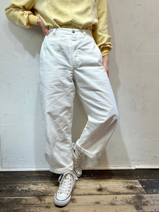 Vintage White Pants MADE IN ITALY [B26229]