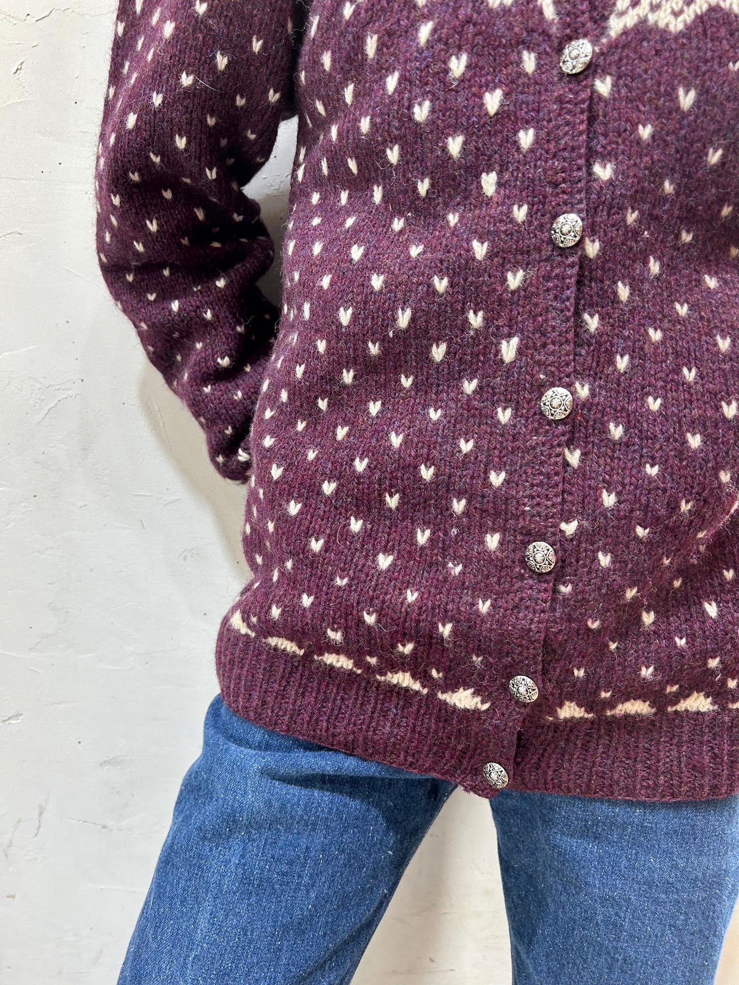 Vintage Nordic Knit Cardigan [J25269]