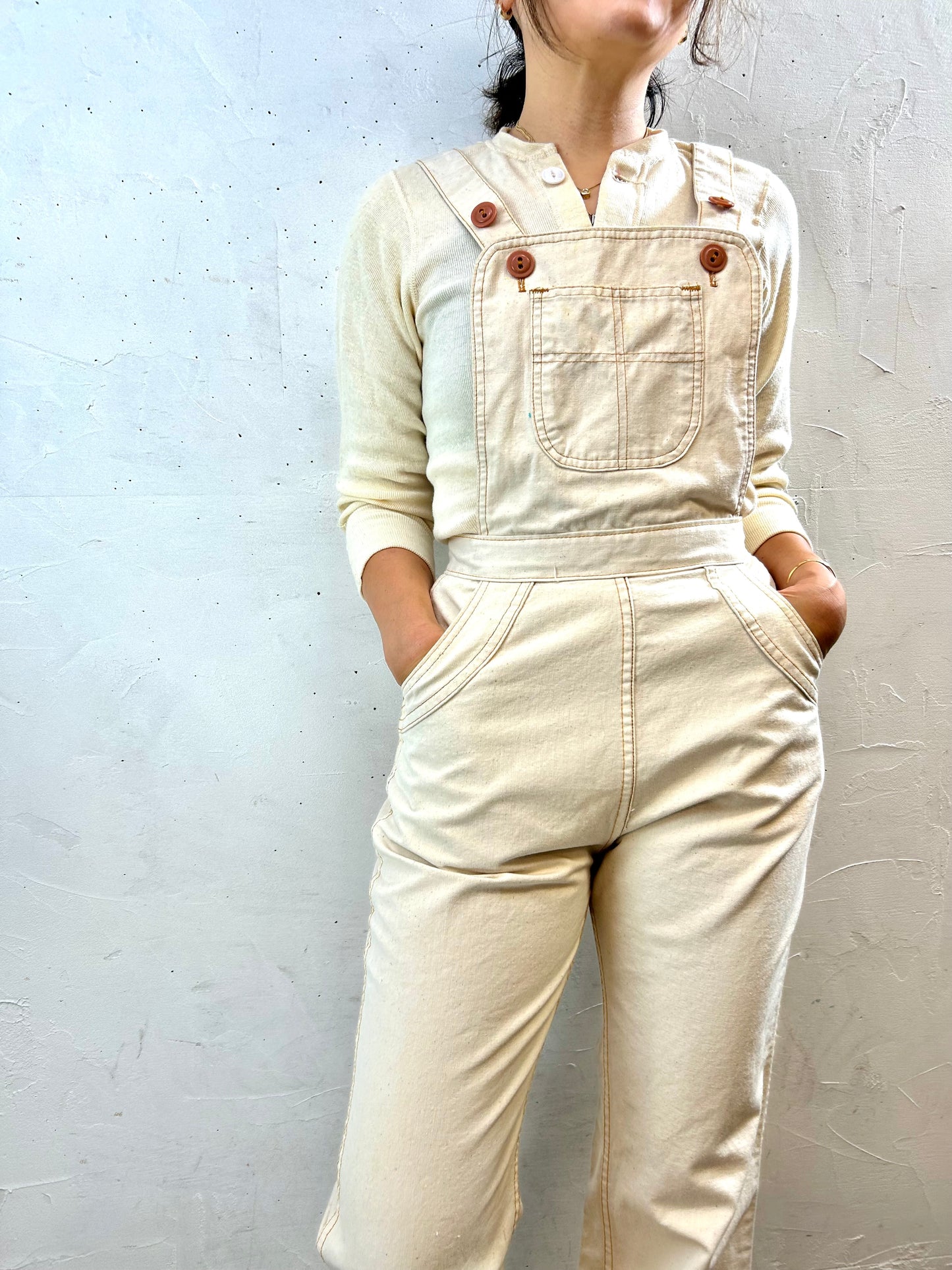 '70s Vintage Overalls  [I28432]