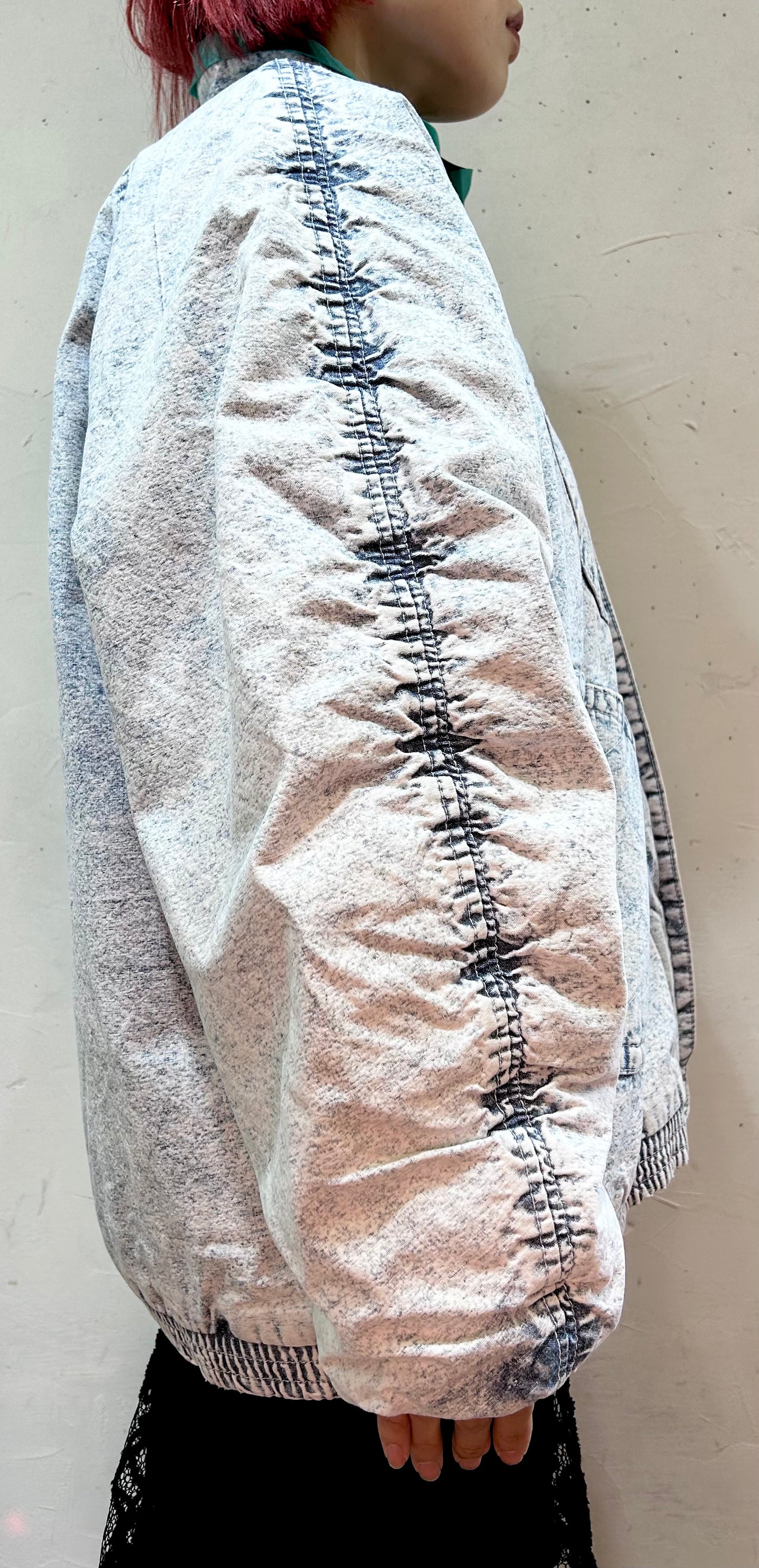 Vintage Denim Padding Jacket [J25354]