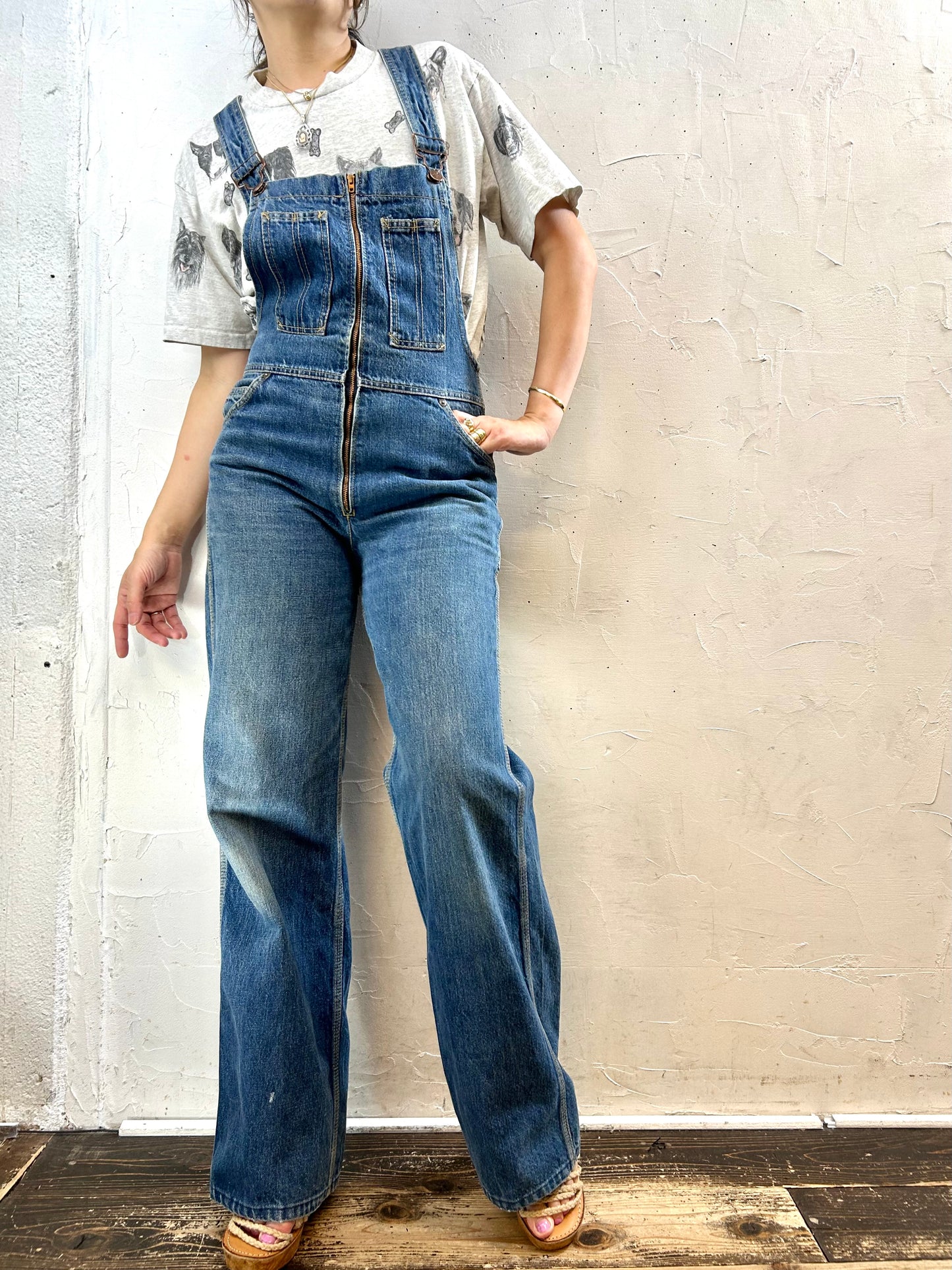 '70s Vintage Overalls MADE IN California [H28227]