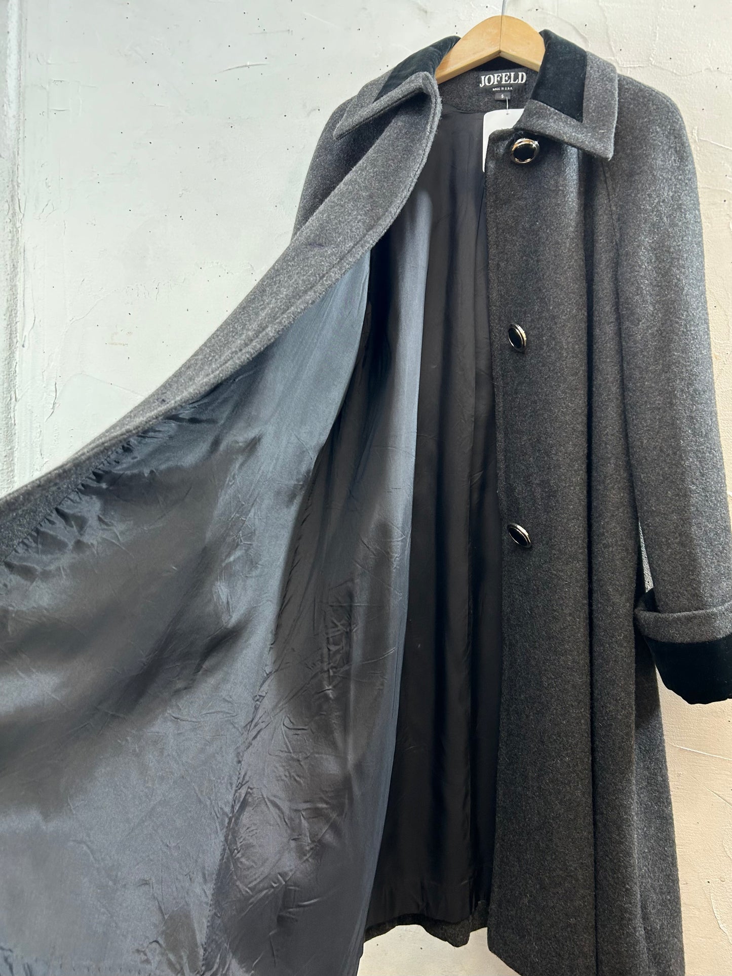 Vintage Wool Coat MADE IN USA [K28865]
