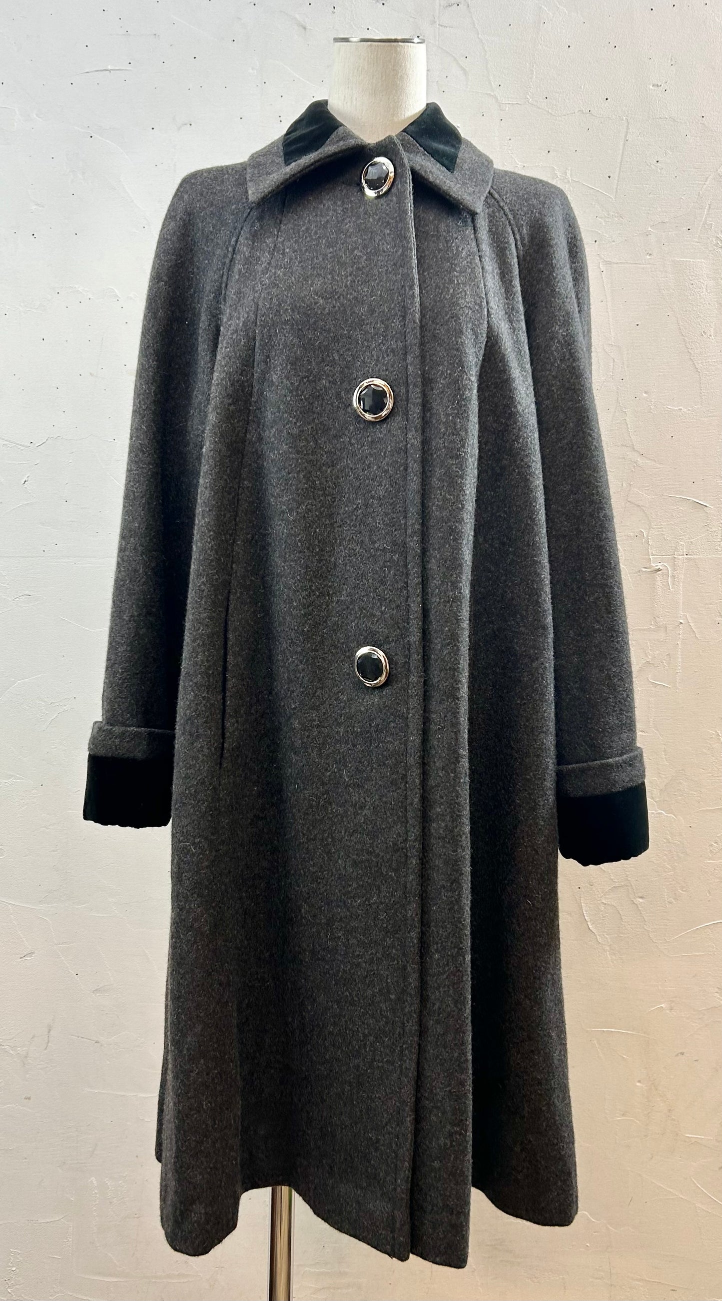 Vintage Wool Coat MADE IN USA [K28865]
