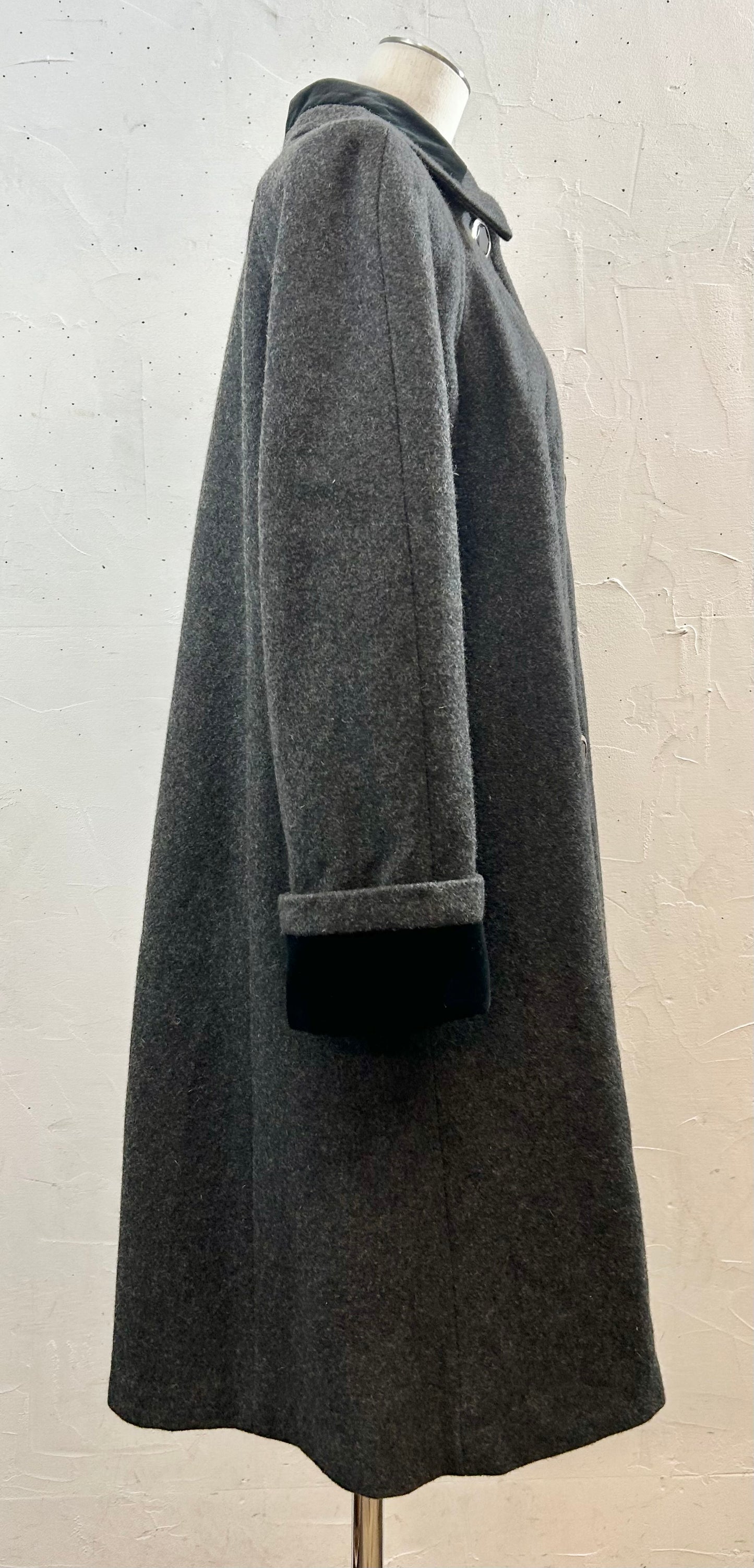 Vintage Wool Coat MADE IN USA [K28865]