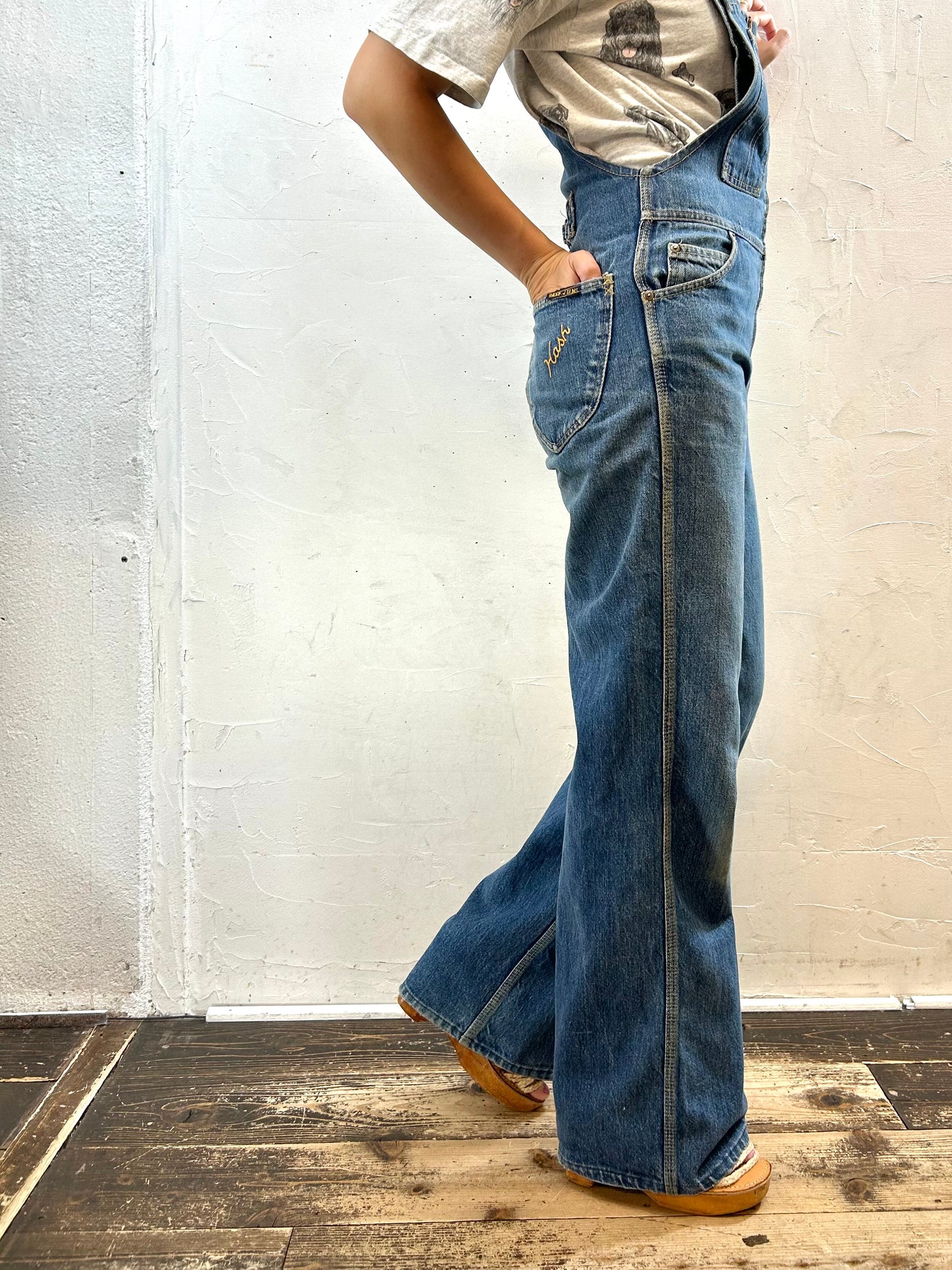 '70s Vintage Overalls MADE IN California [H28227]