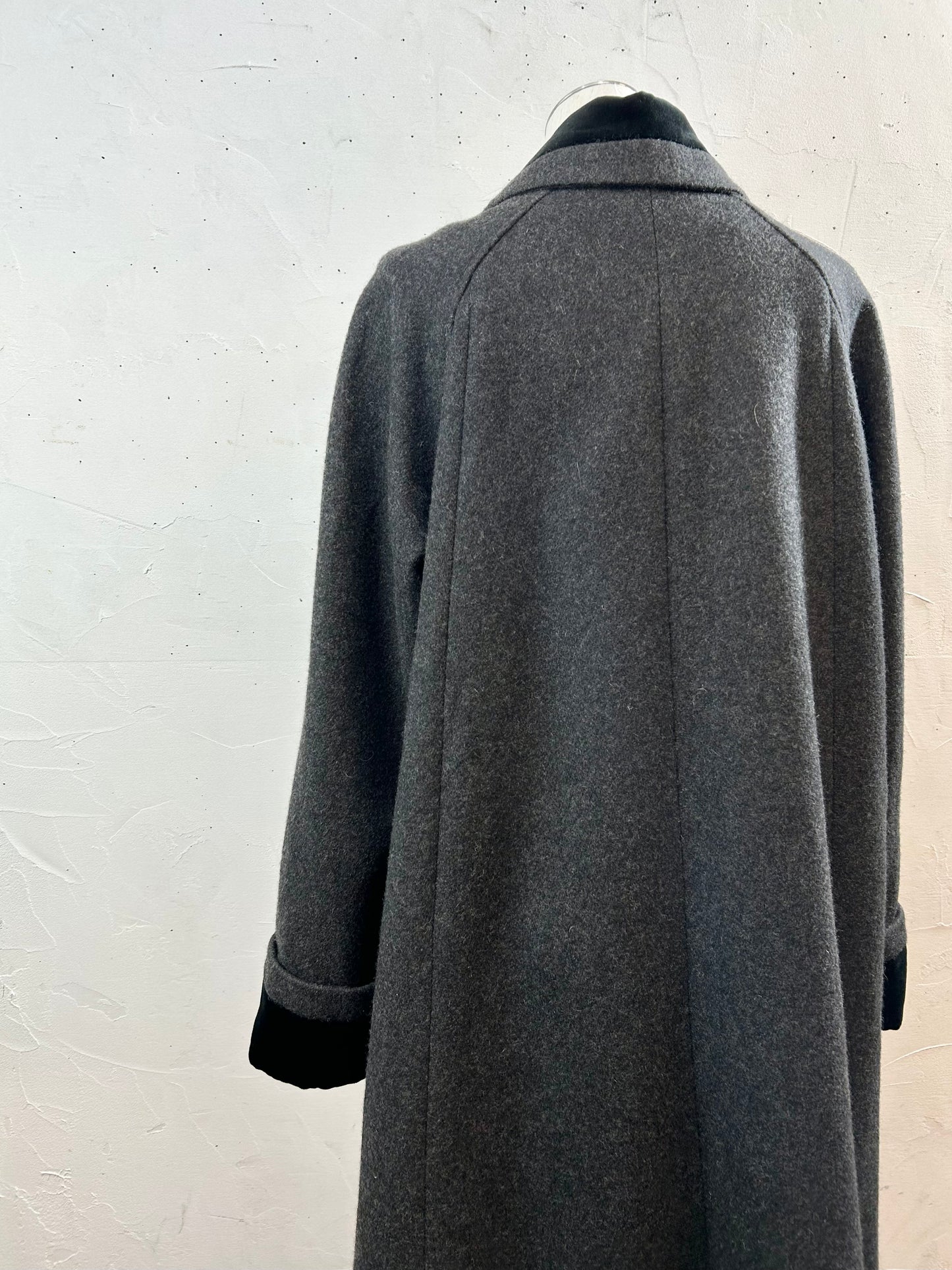 Vintage Wool Coat MADE IN USA [K28865]