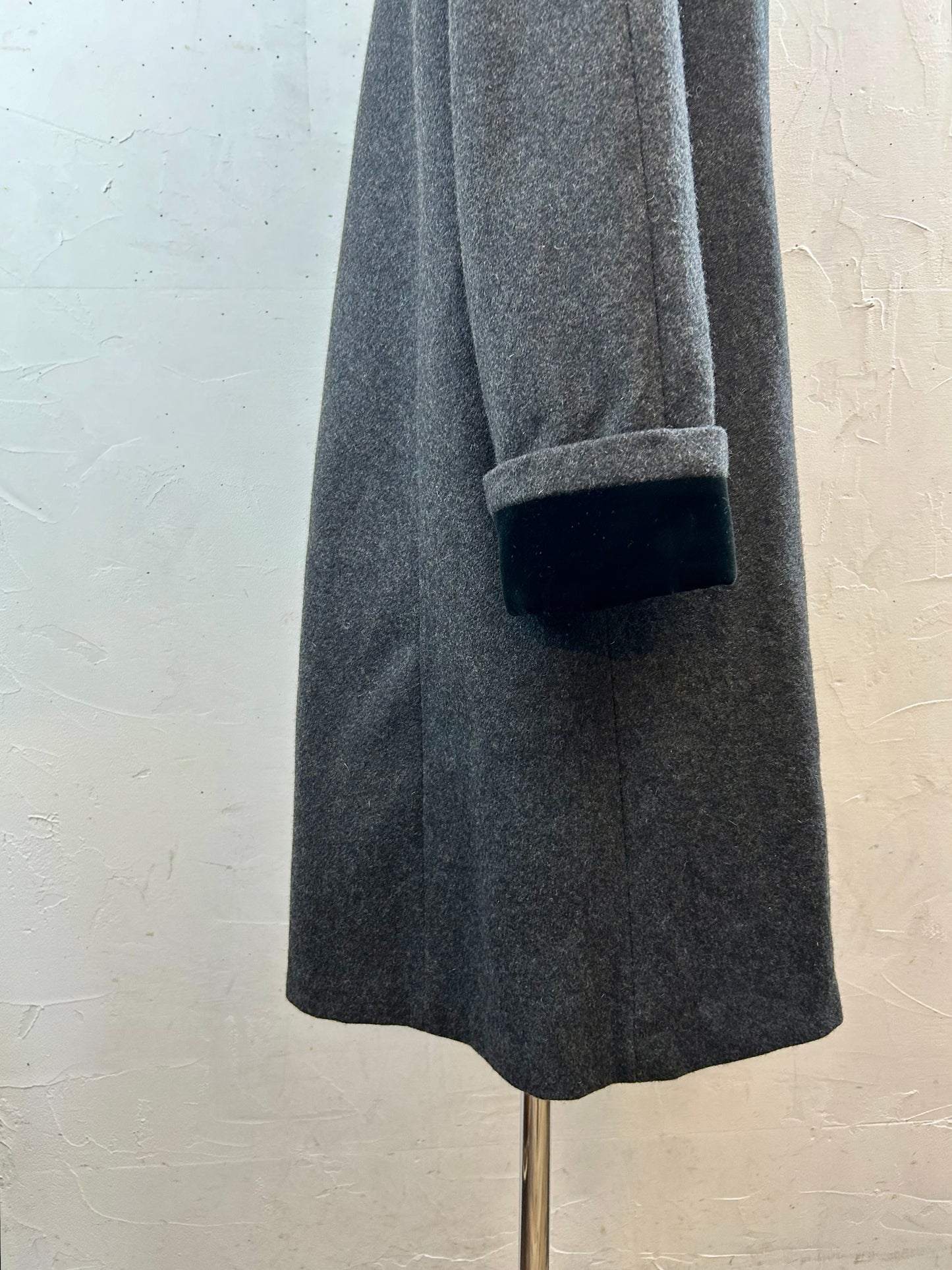 Vintage Wool Coat MADE IN USA [K28865]