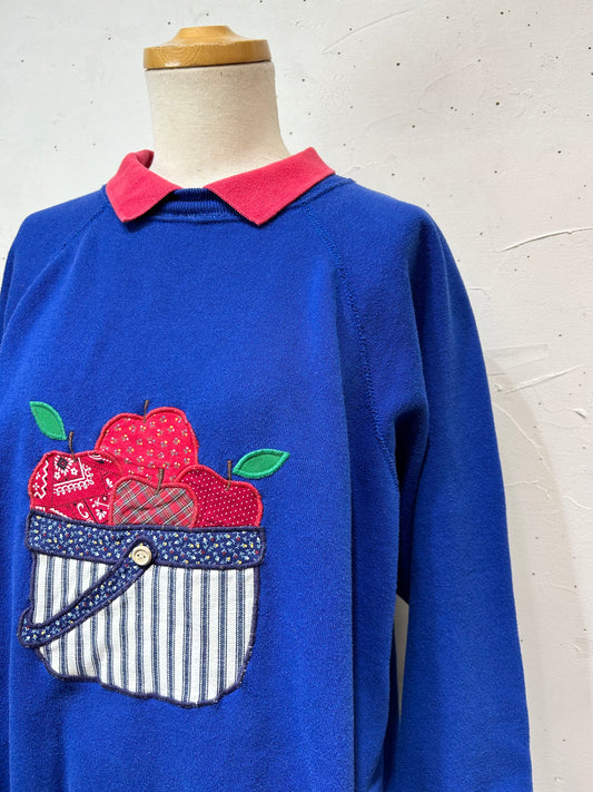 Vintage MADE IN USA Apple Sweat [B26386]
