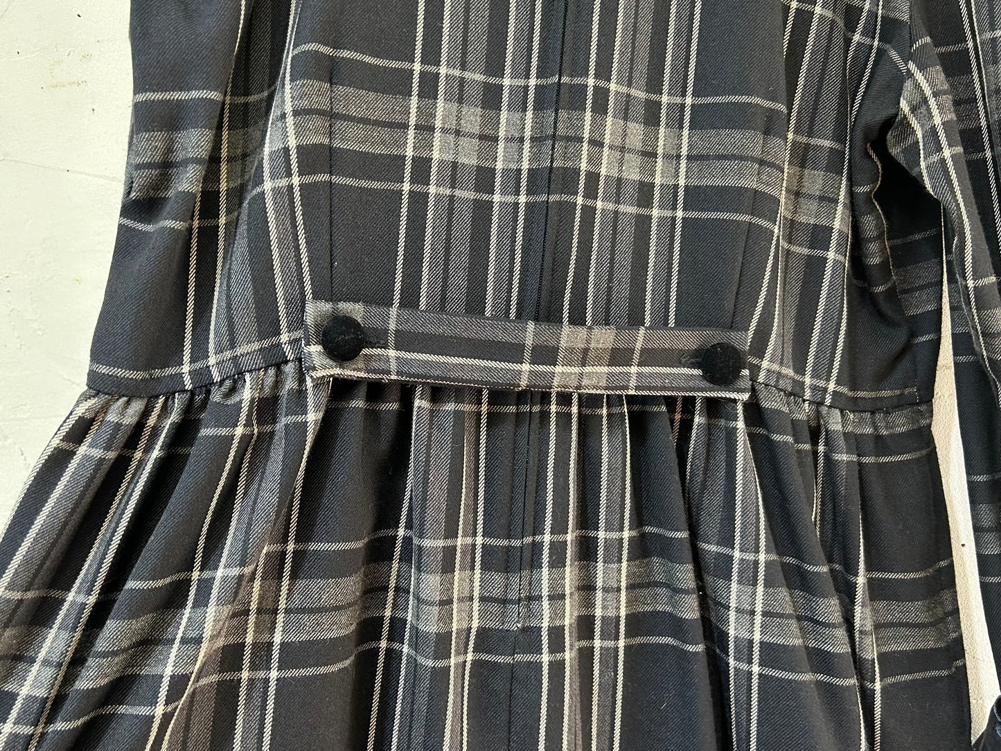 Vintage Plaid Dress [I24923]