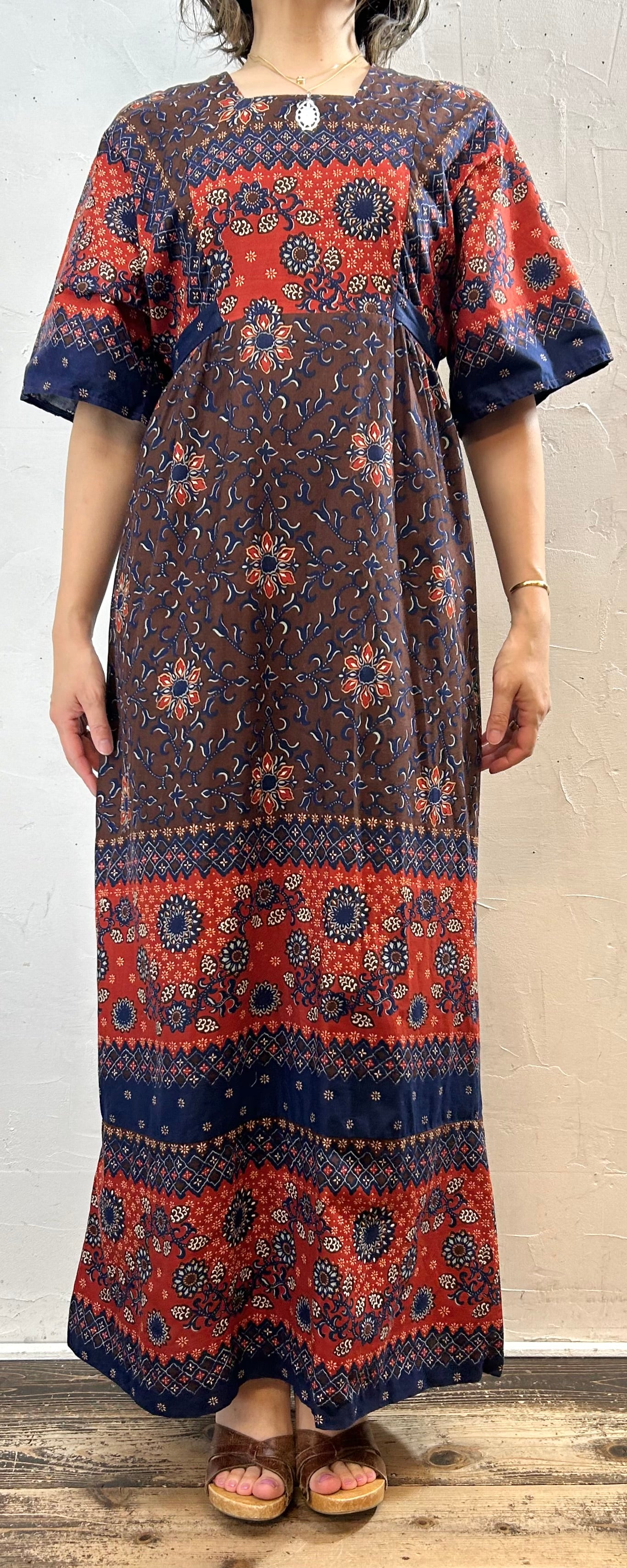 ’70s Vintage Dress MADE IN TEXAS[F27270］