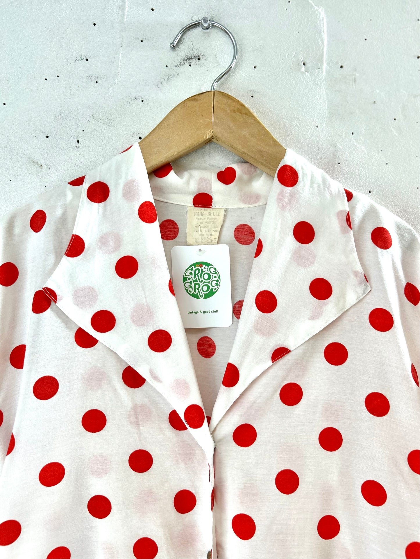 Vintage Viscose Shirt MADE IN FRANCE [G30623]