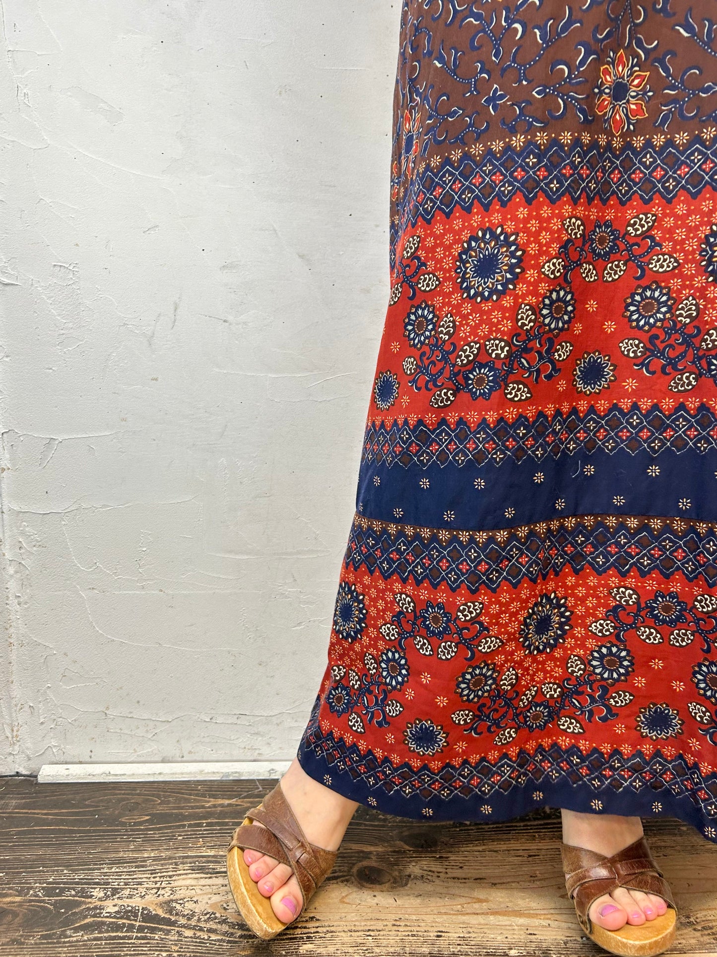 ’70s Vintage Dress MADE IN TEXAS[F27270］