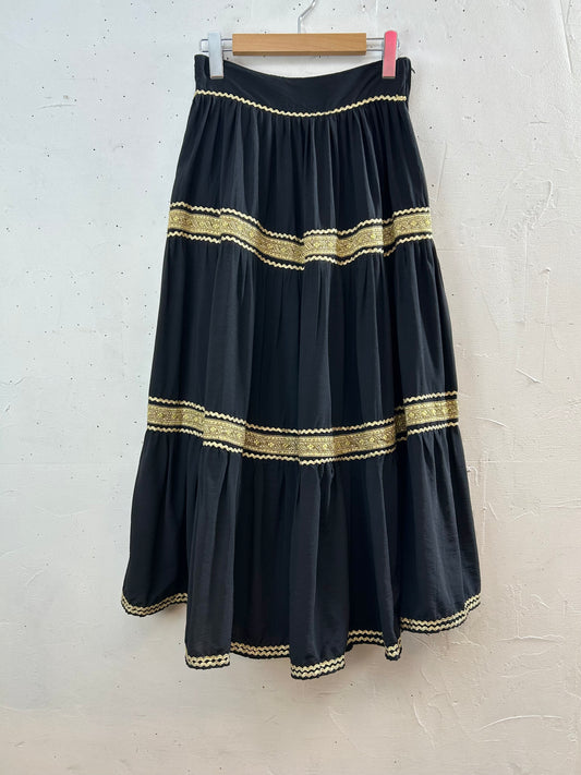 Vintage Tiered Skirt MADE IN FRANCE [B29536]