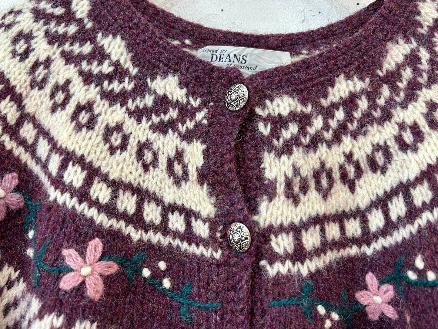 Vintage Nordic Knit Cardigan [J25269]