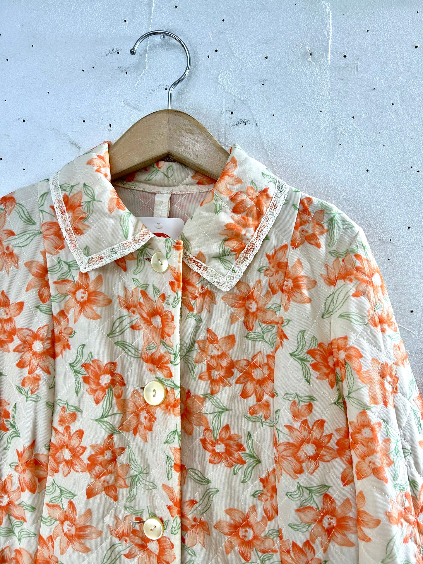'70sVintage Quilting Gown [A29322]