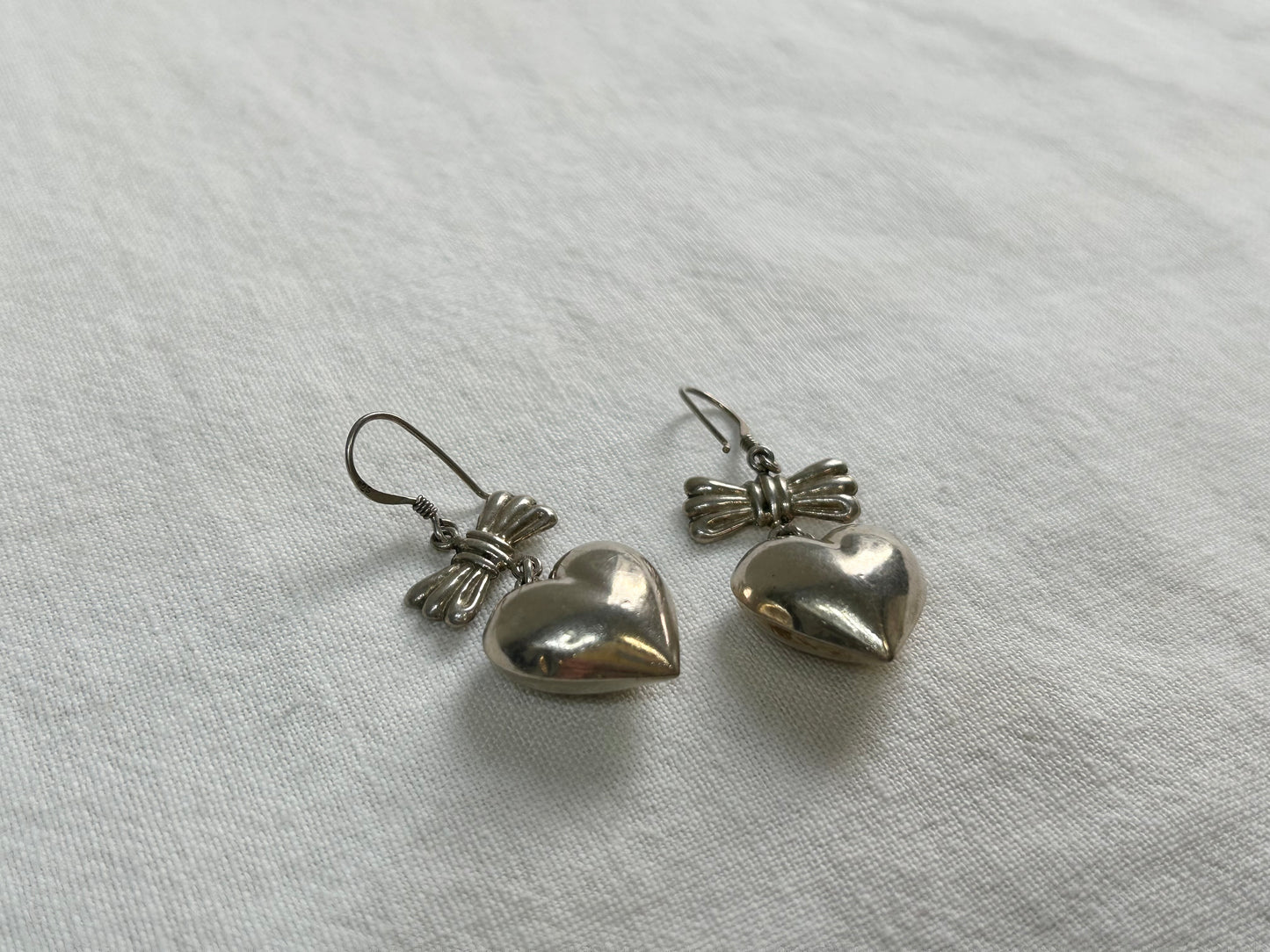 Vintage 925Silver Heart Pierce [B26196]