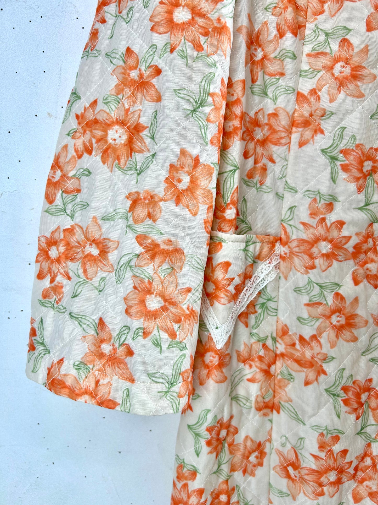 '70sVintage Quilting Gown [A29322]