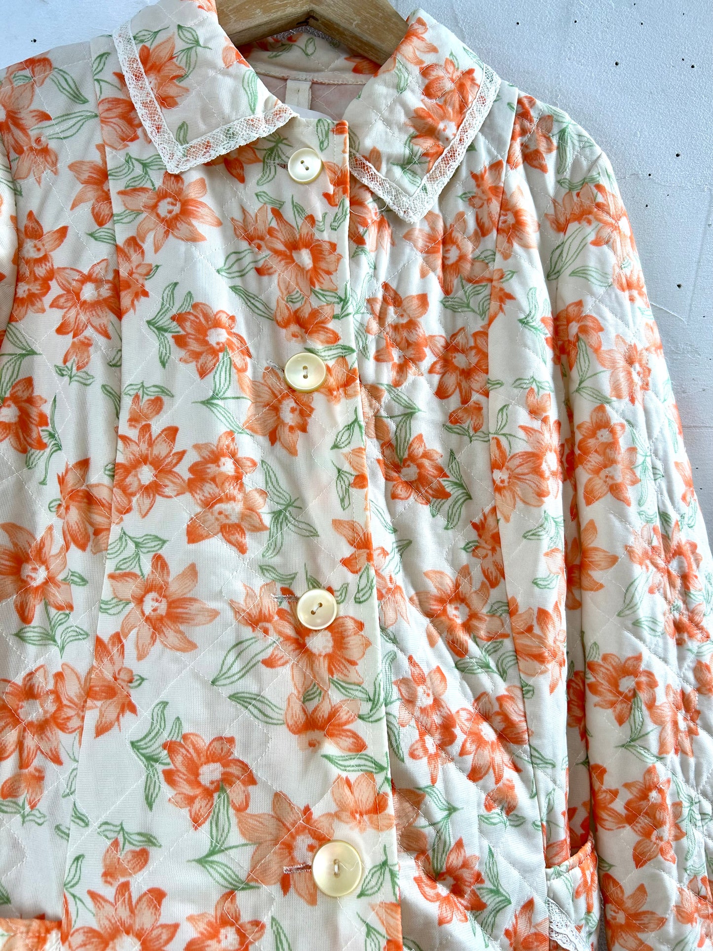 '70sVintage Quilting Gown [A29322]