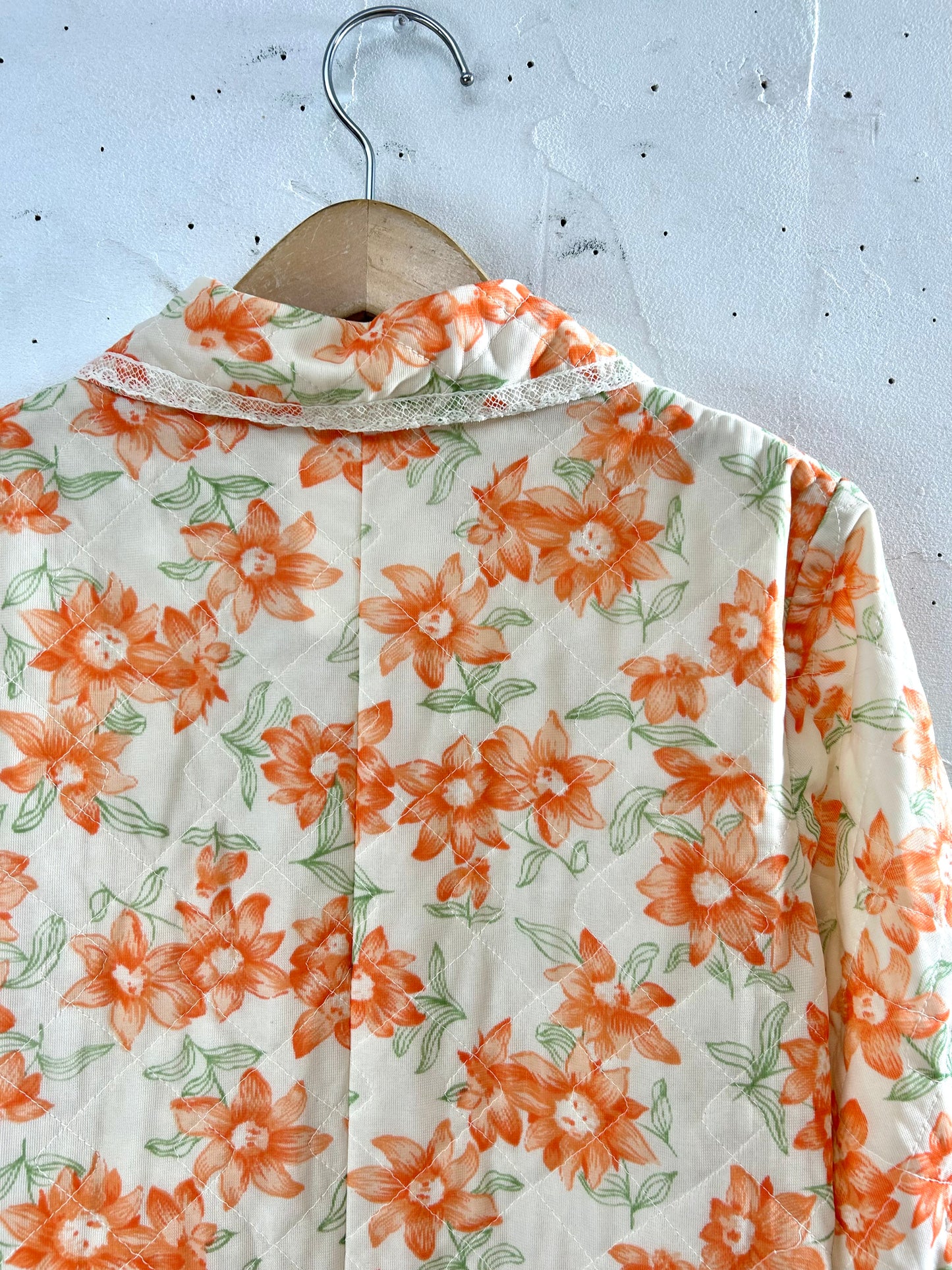 '70sVintage Quilting Gown [A29322]