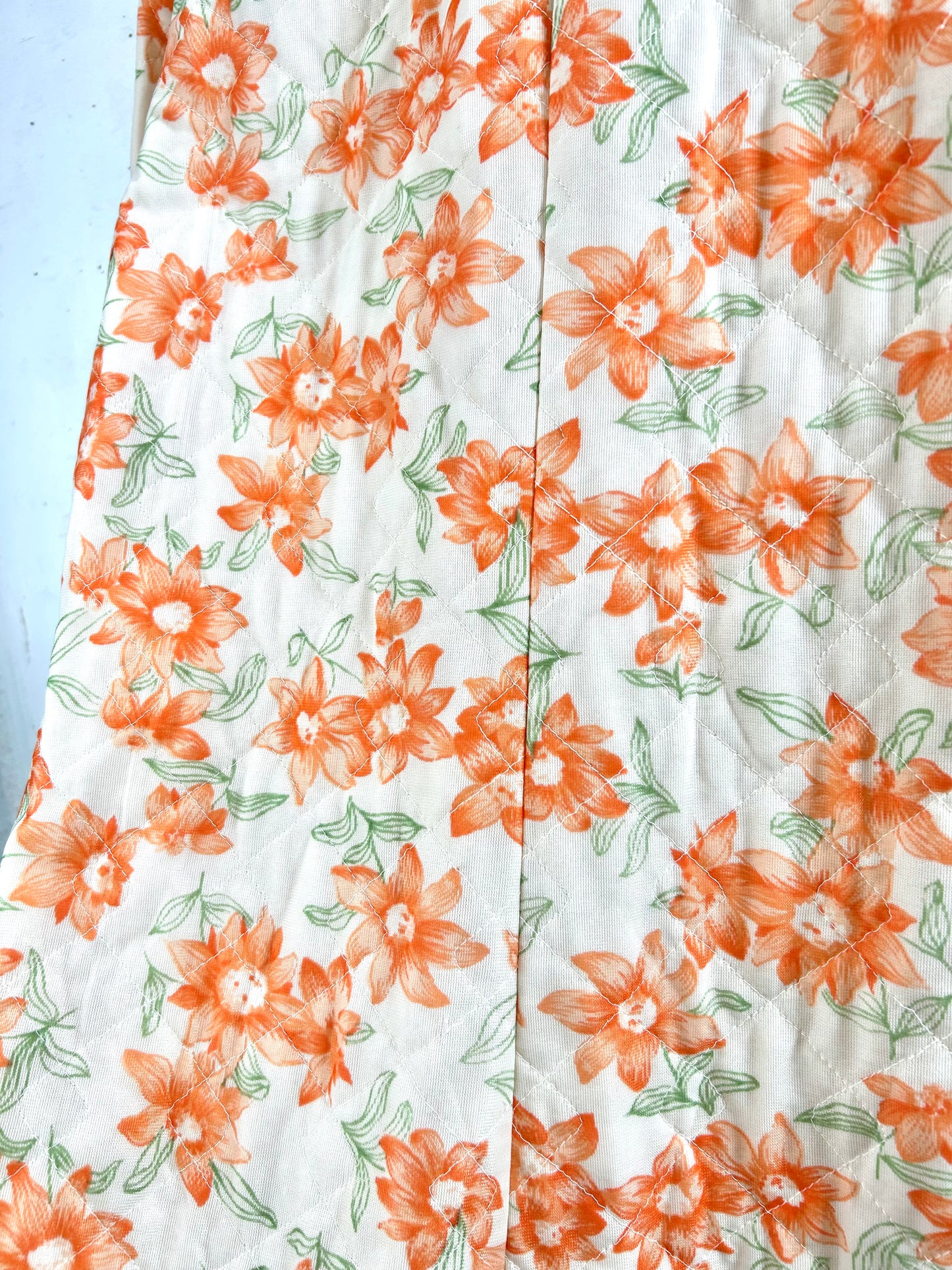 '70sVintage Quilting Gown [A29322]
