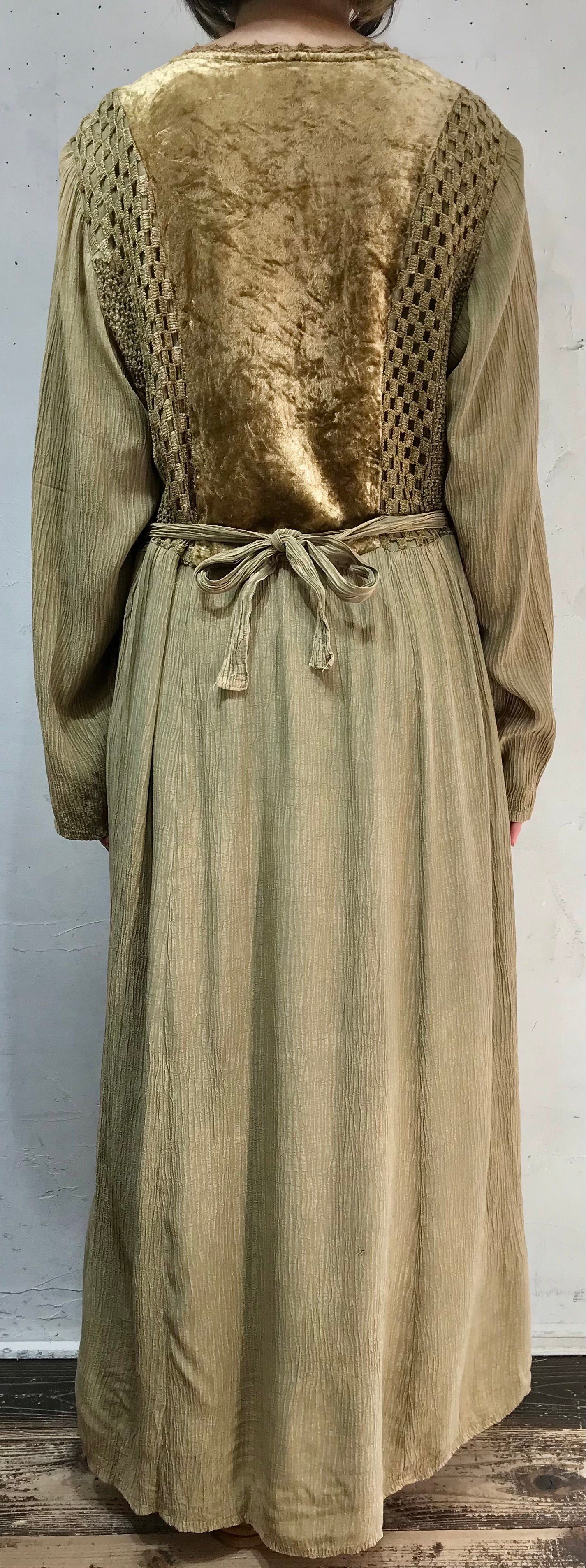 Vintage Viscose Dress MADE IN ITALY [J25349]