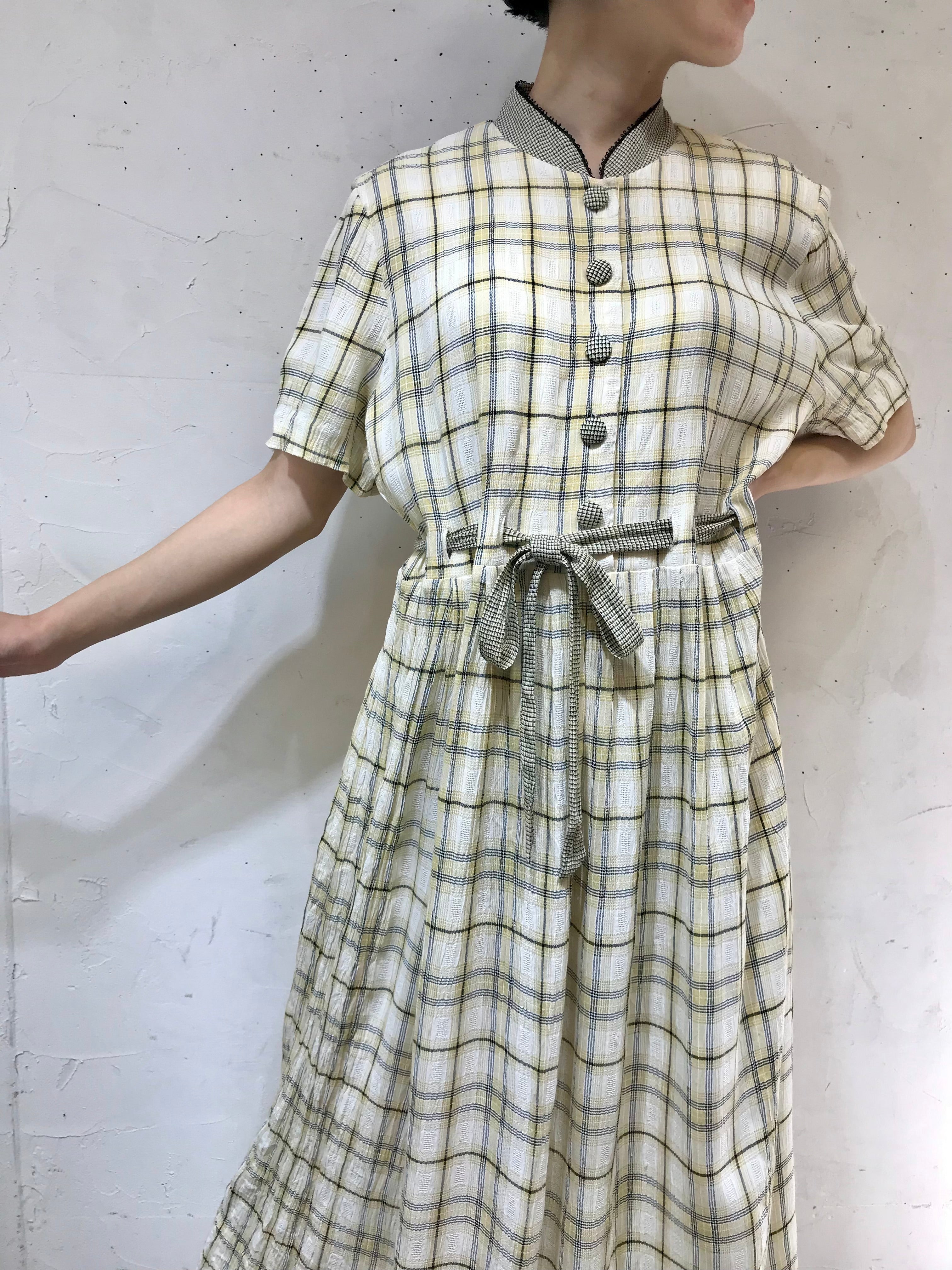 Vintage Plaid Dress 〜JESSICA HOWARD〜 [H24719] – GROGGROG