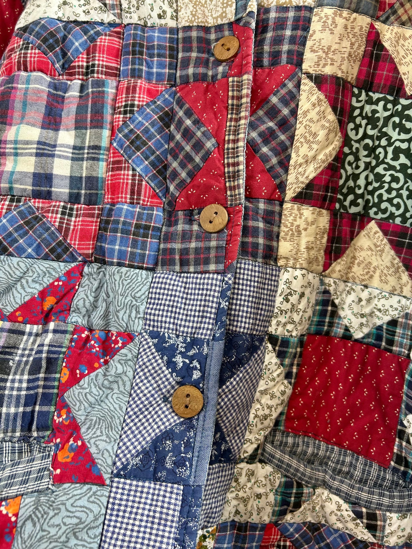 Vintage Reversible Patchwork Jacket 〜Patch Magic〜 [A29333]