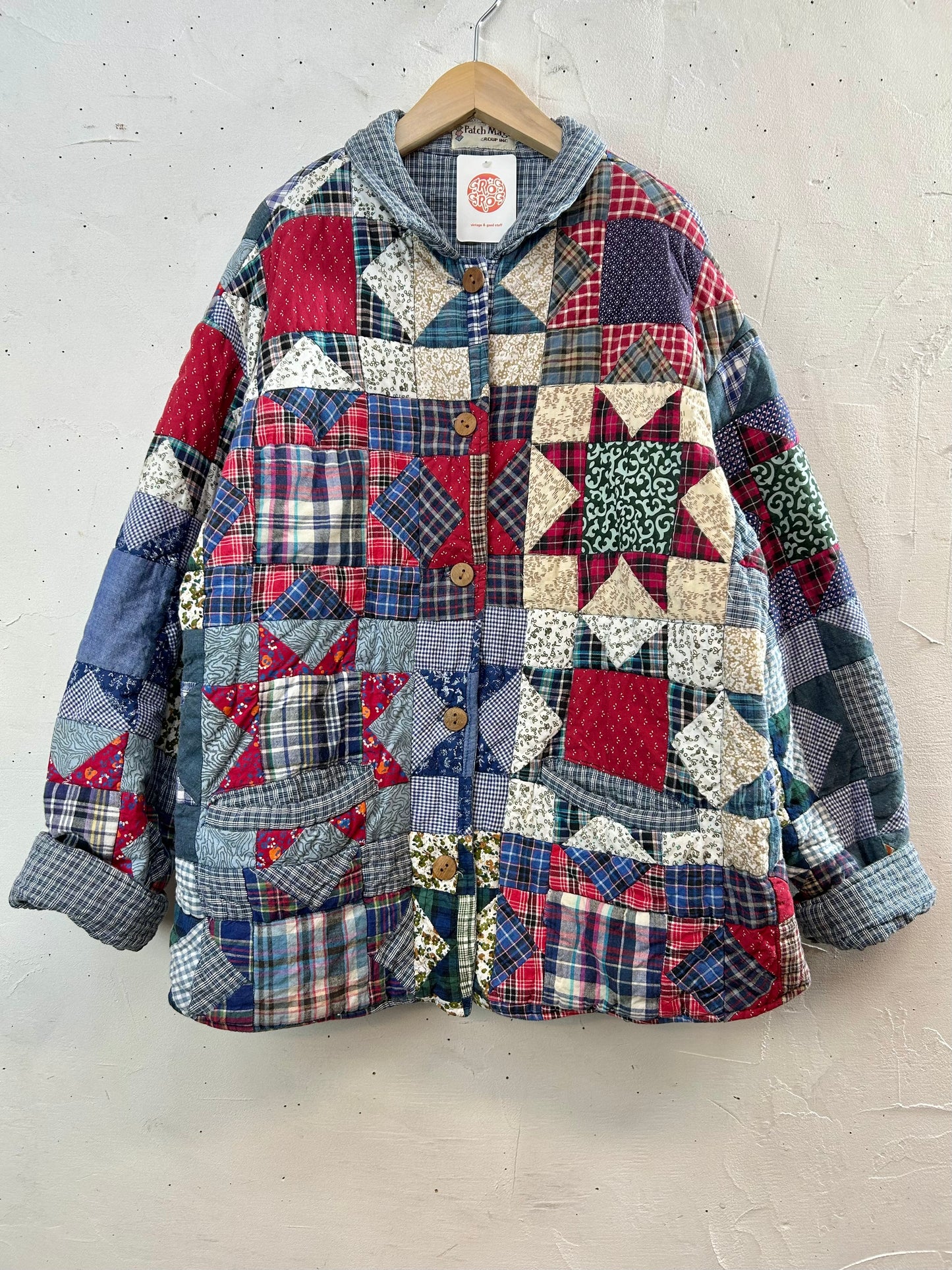 Vintage Reversible Patchwork Jacket 〜Patch Magic〜 [A29333]