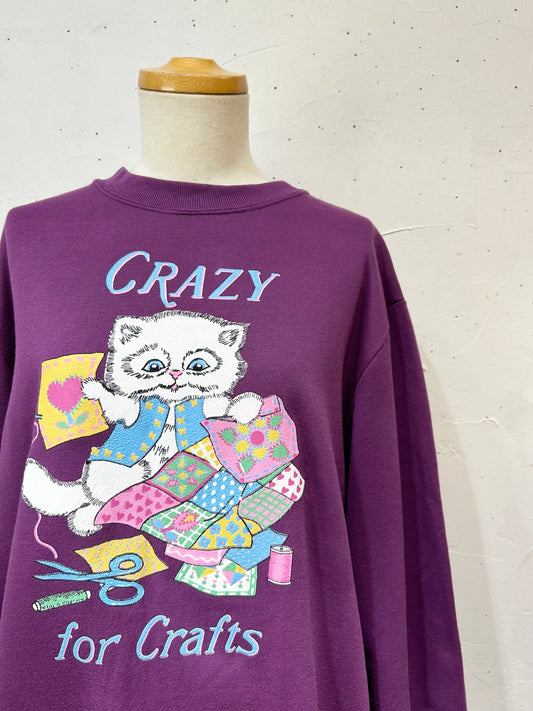 Vintage Cat Sweat [B26379]