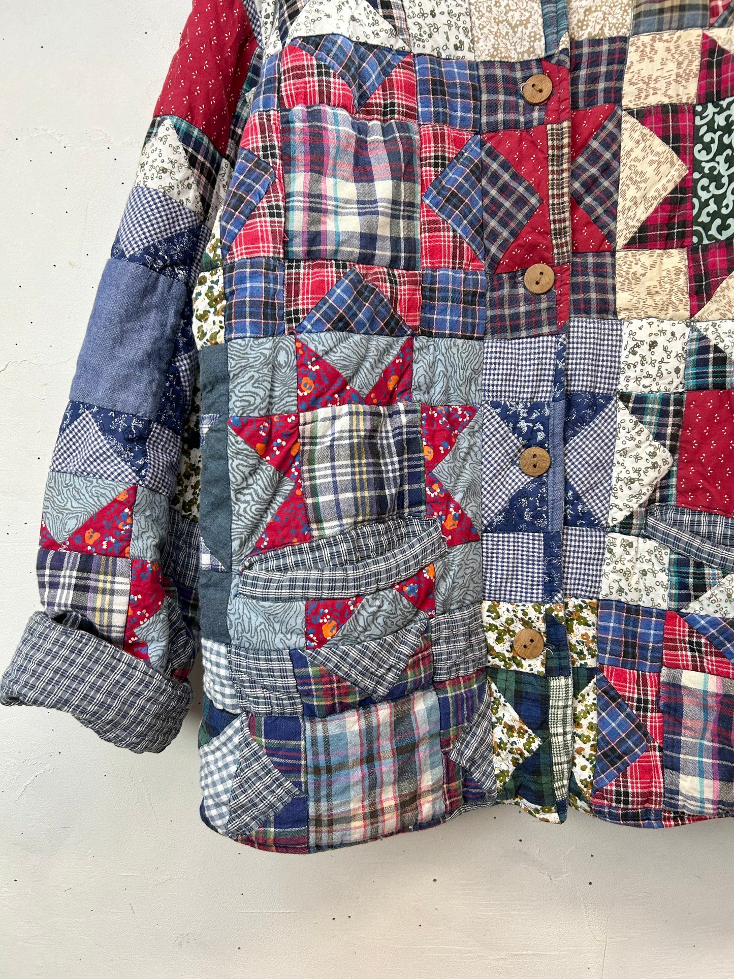 Vintage Reversible Patchwork Jacket 〜Patch Magic〜 [A29333]