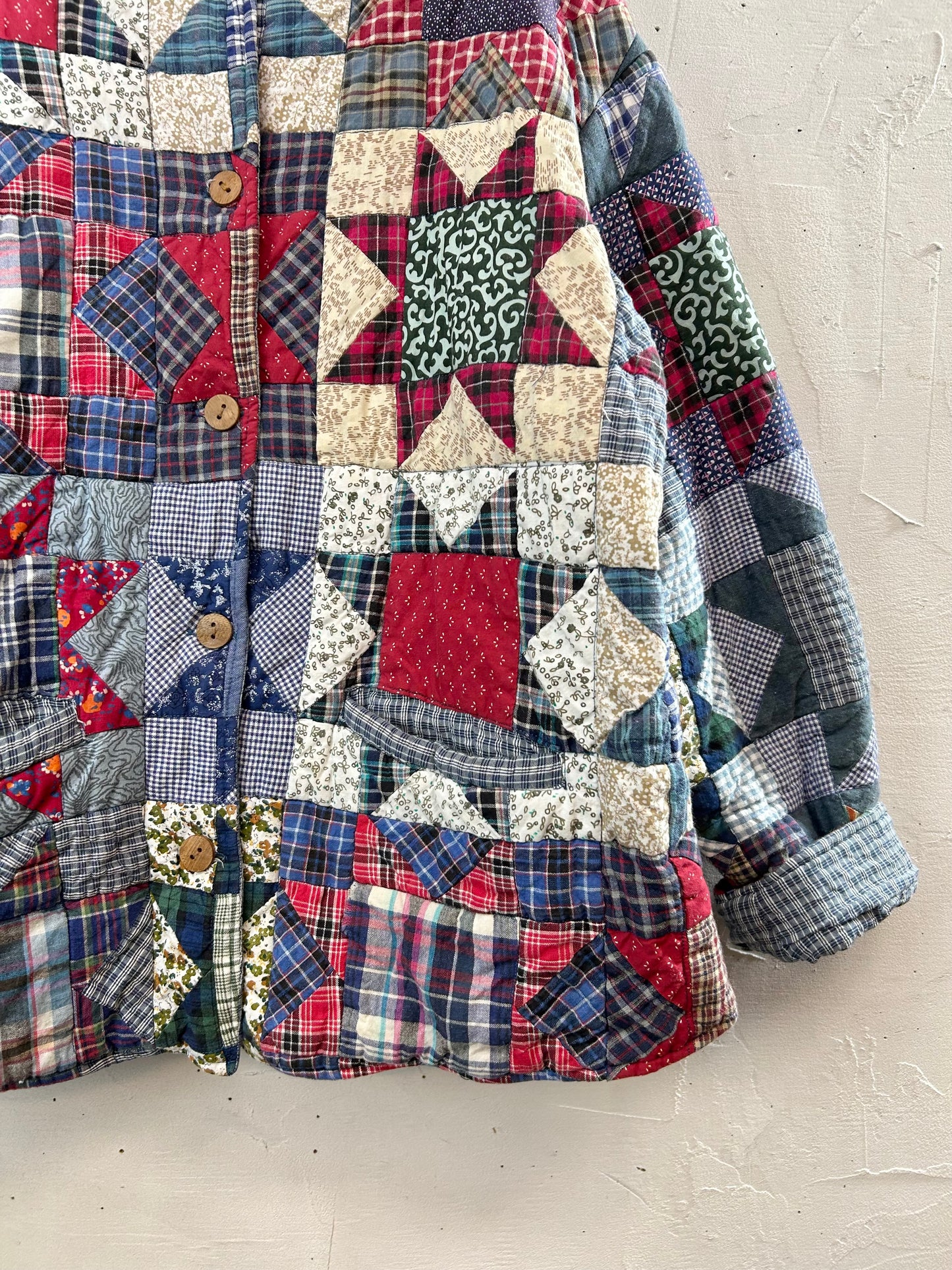 Vintage Reversible Patchwork Jacket 〜Patch Magic〜 [A29333]