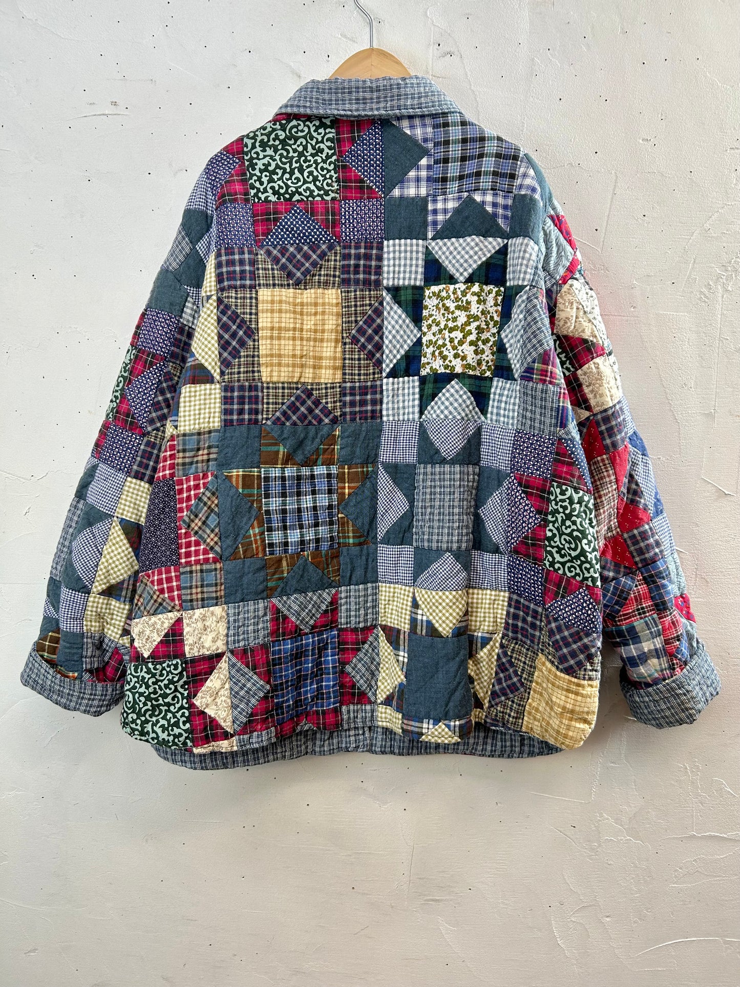 Vintage Reversible Patchwork Jacket 〜Patch Magic〜 [A29333]