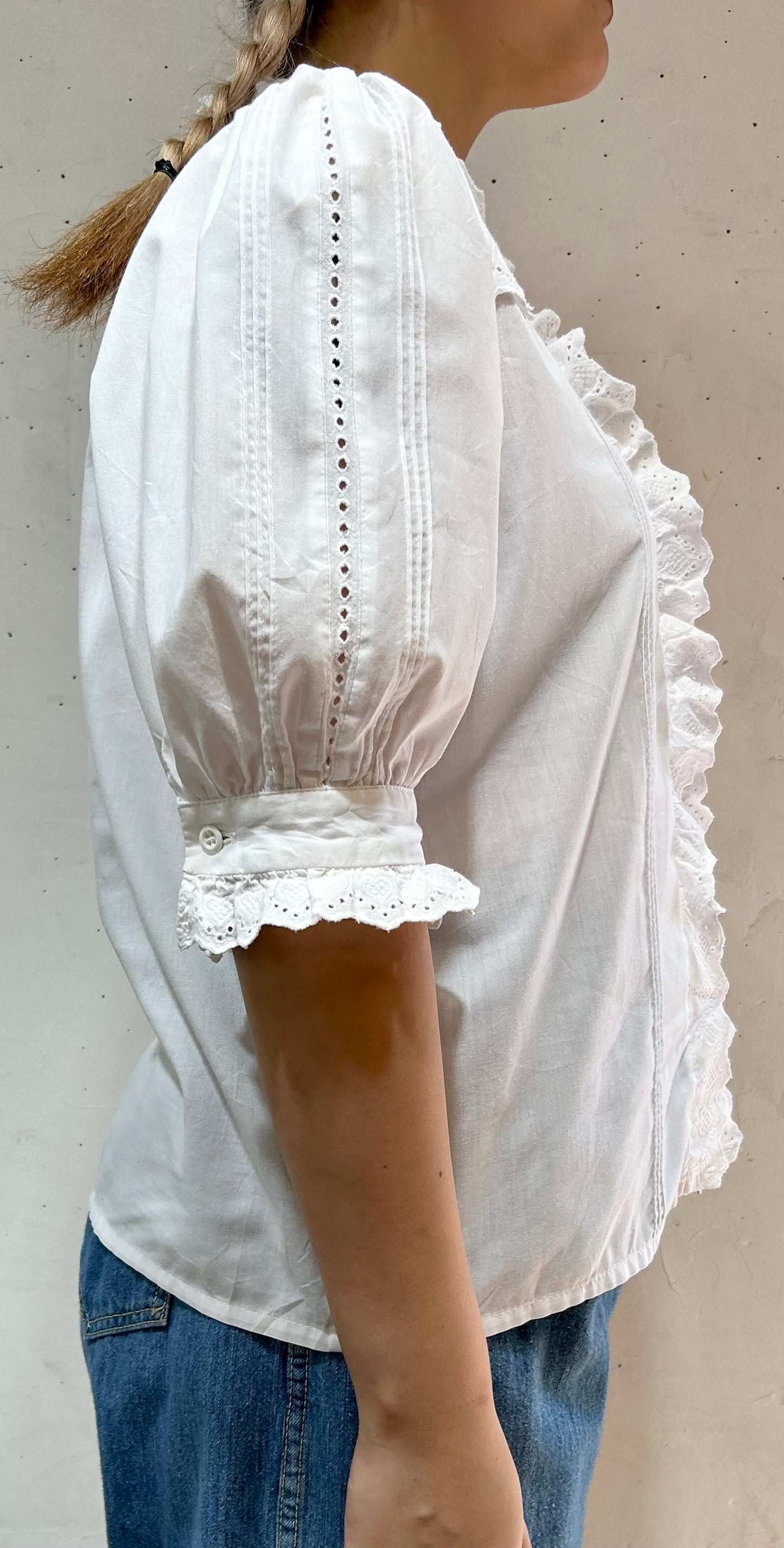 Vintage White Tyrol Blouse [D26854]