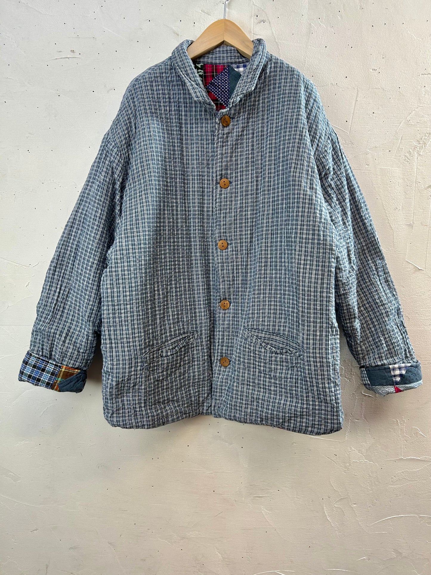 Vintage Reversible Patchwork Jacket 〜Patch Magic〜 [A29333]