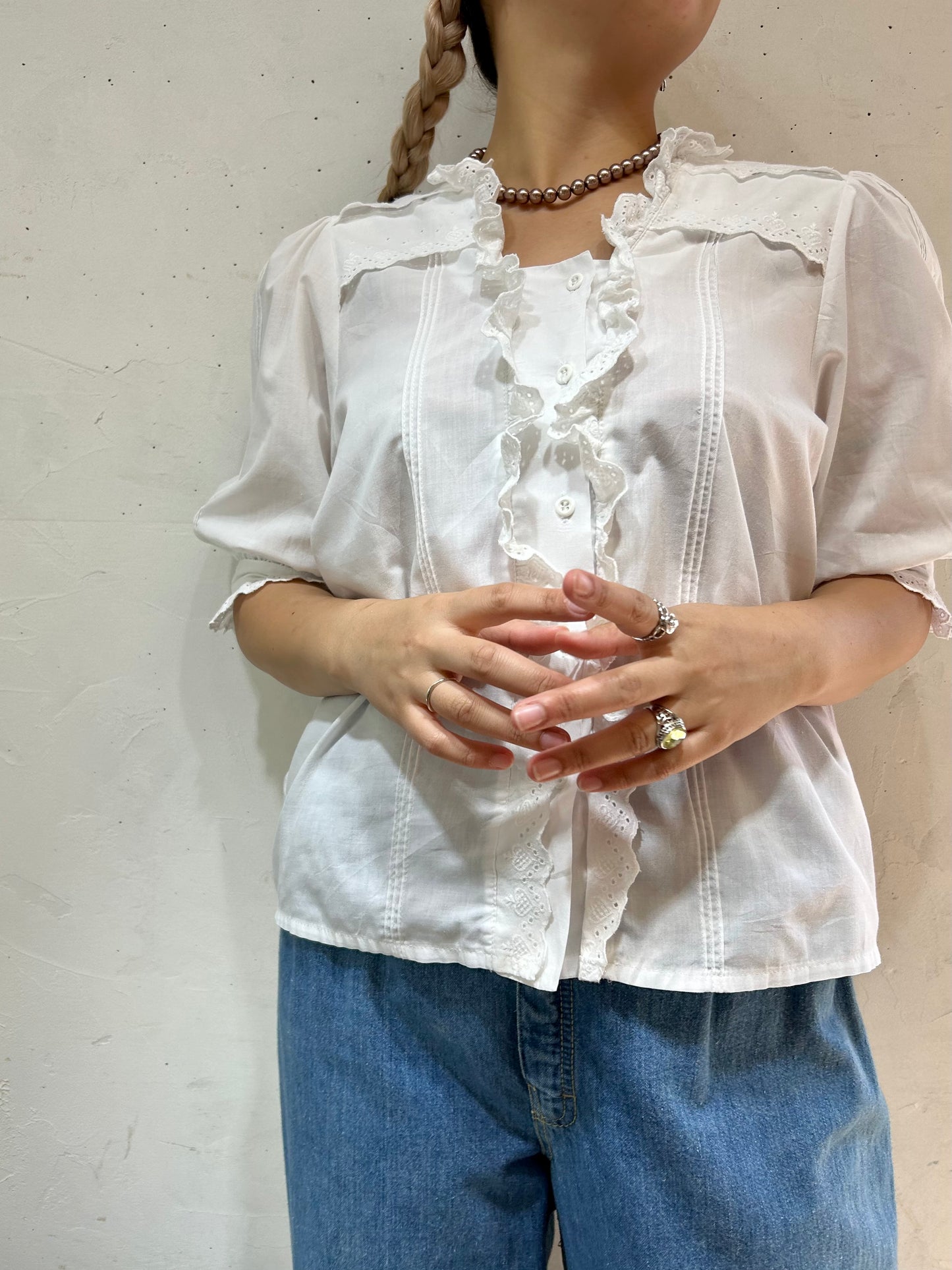 Vintage White Tyrol Blouse [D26854]