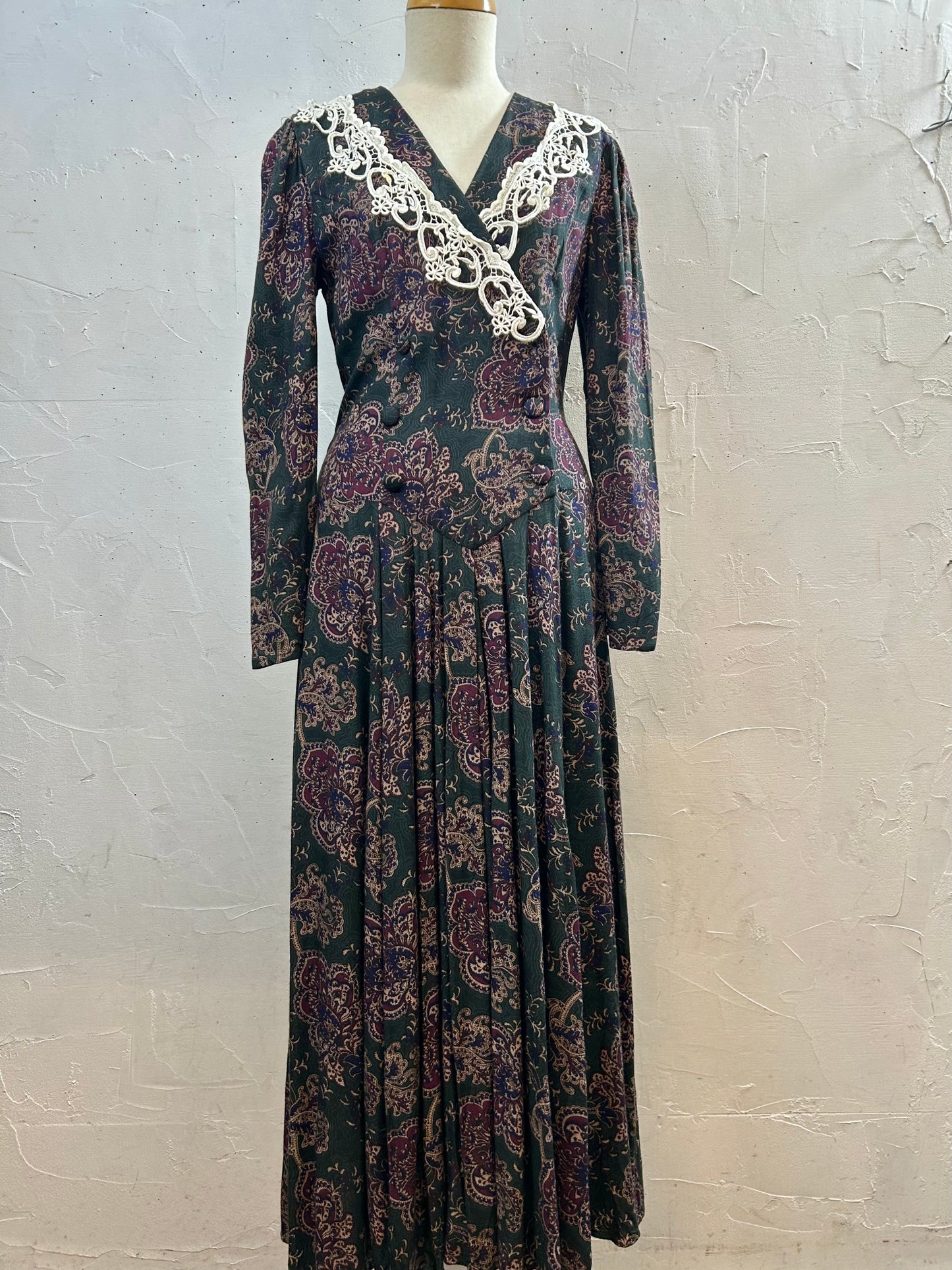 '80s Vintage Dress 〜SCOTT McCLINTOCK〜 [C29755]