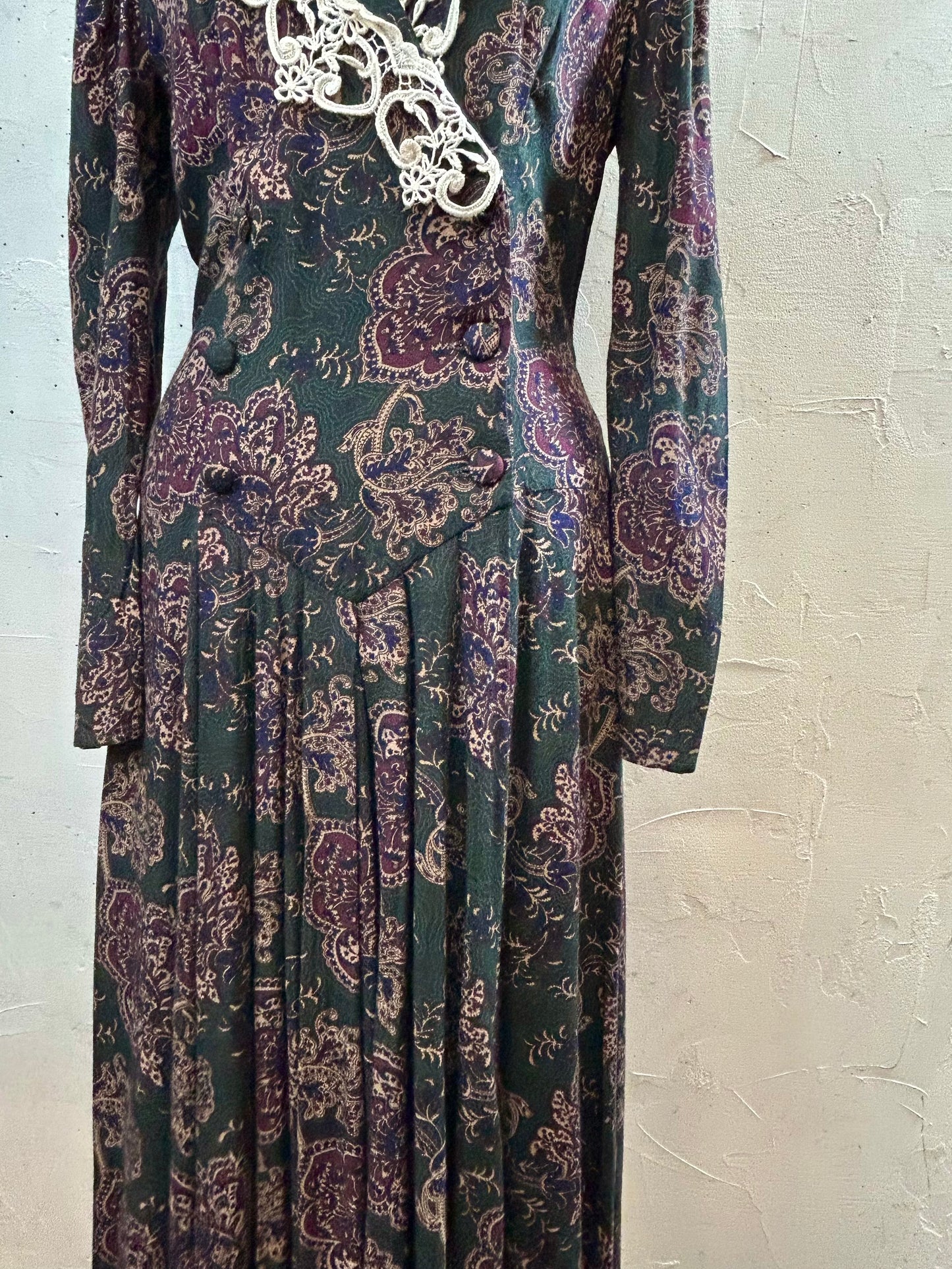 '80s Vintage Dress 〜SCOTT McCLINTOCK〜 [C29755]