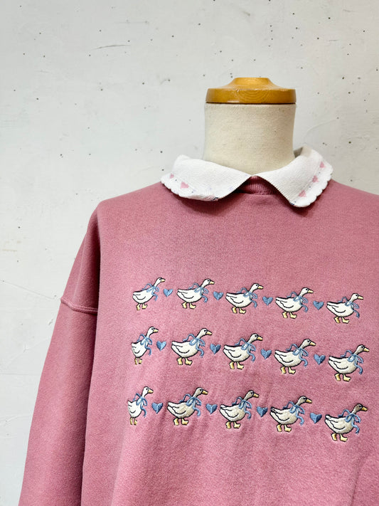 Vintage MADE IN USA Duck Sweat [B26388]