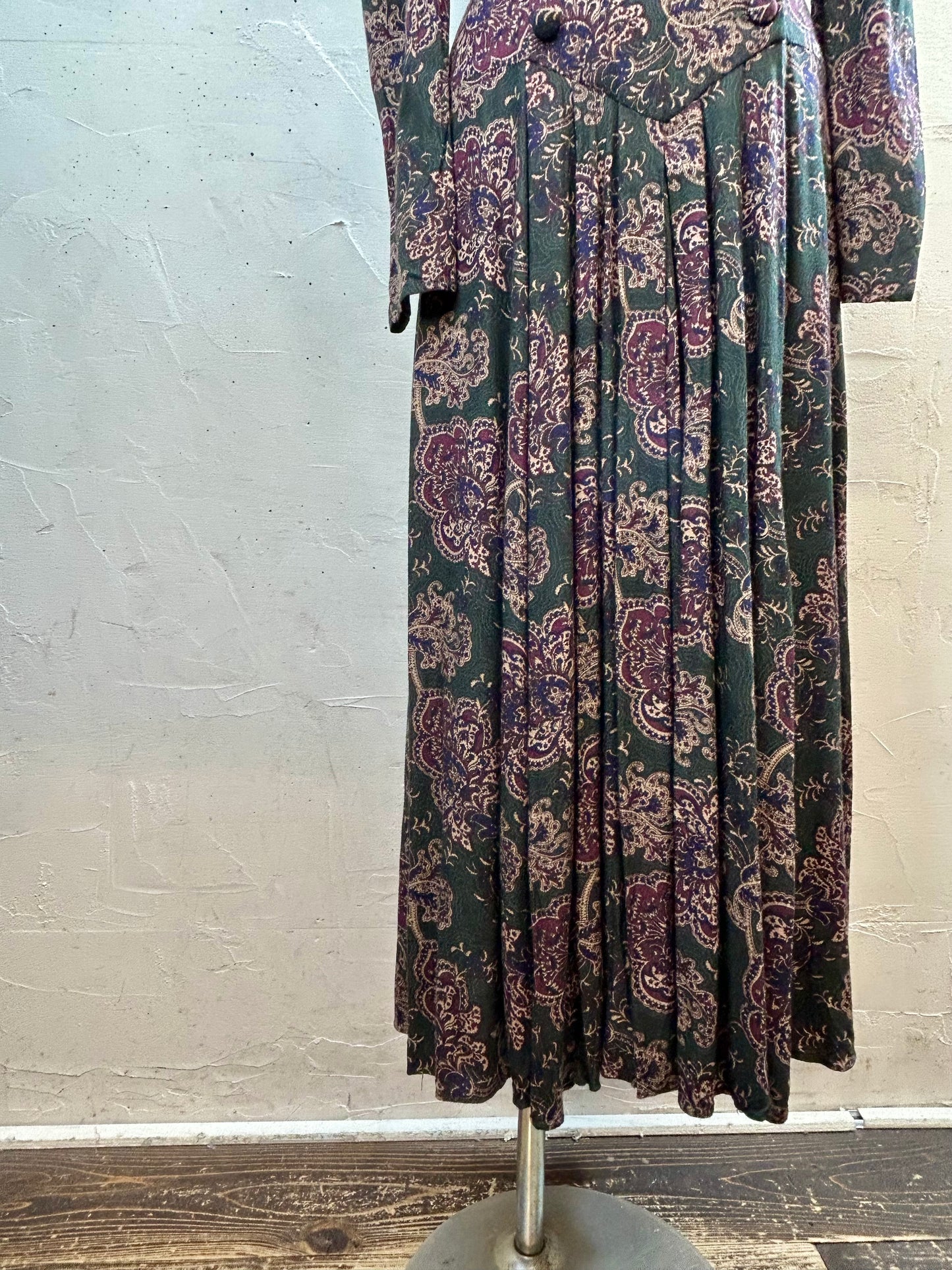 '80s Vintage Dress 〜SCOTT McCLINTOCK〜 [C29755]