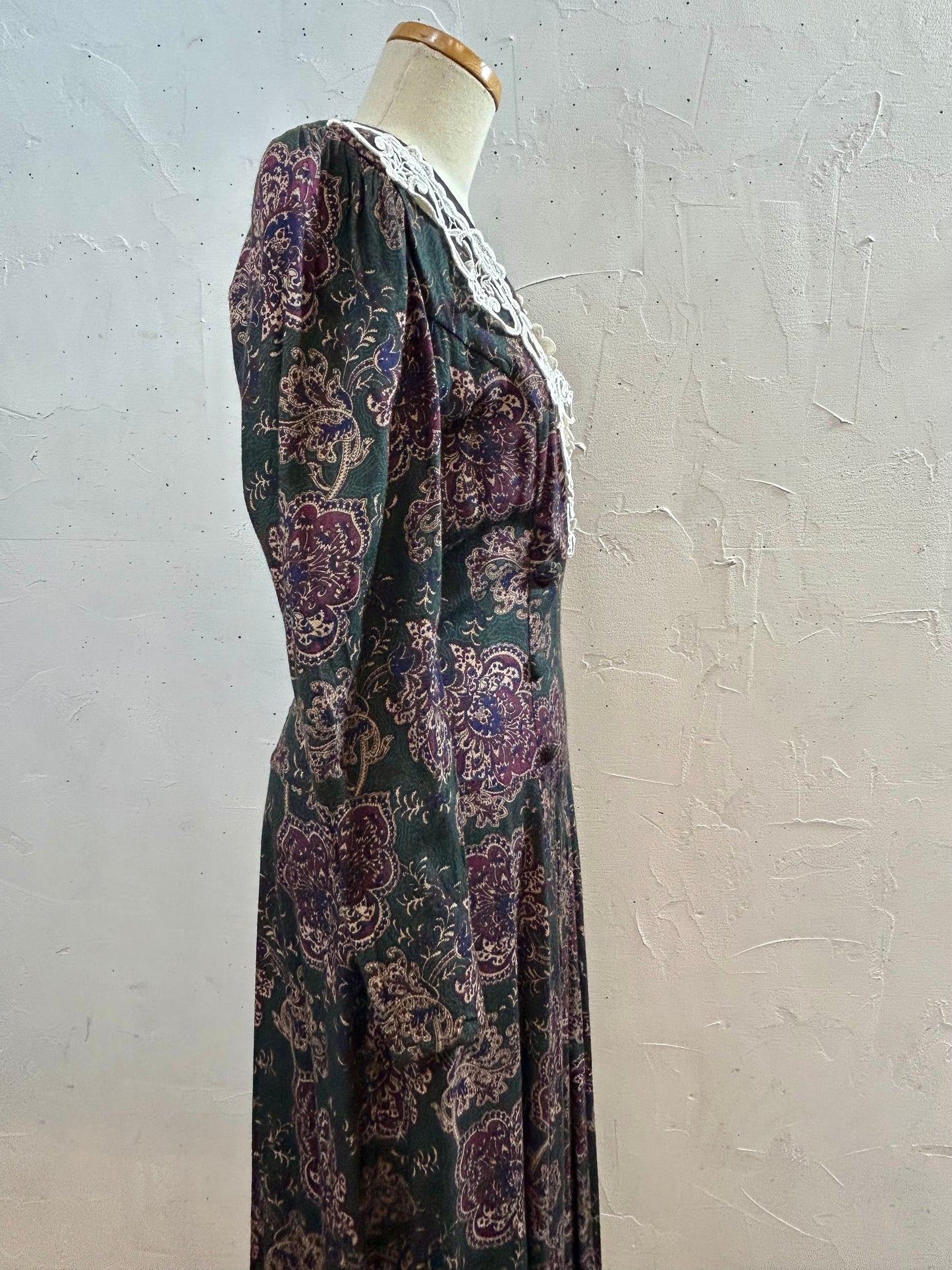 '80s Vintage Dress 〜SCOTT McCLINTOCK〜 [C29755]