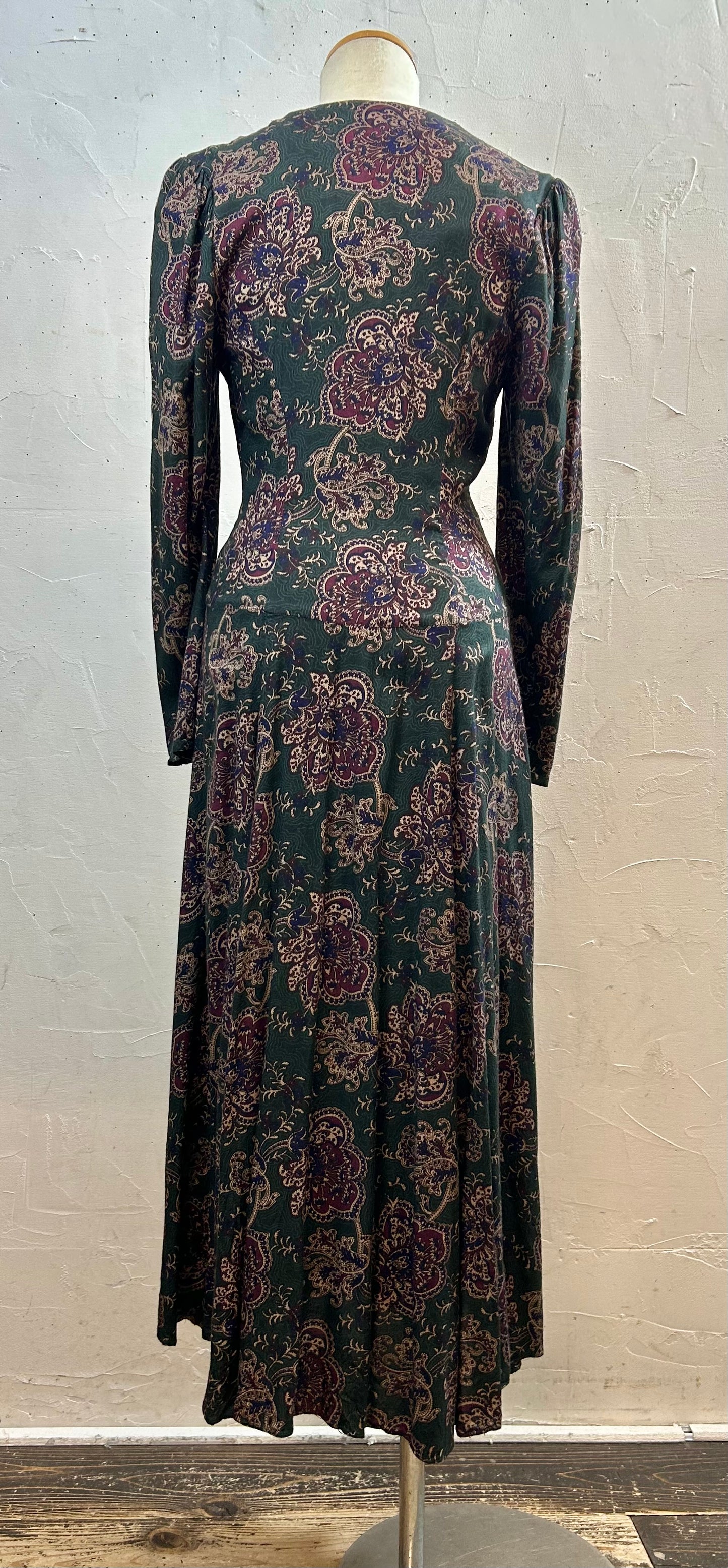 '80s Vintage Dress 〜SCOTT McCLINTOCK〜 [C29755]