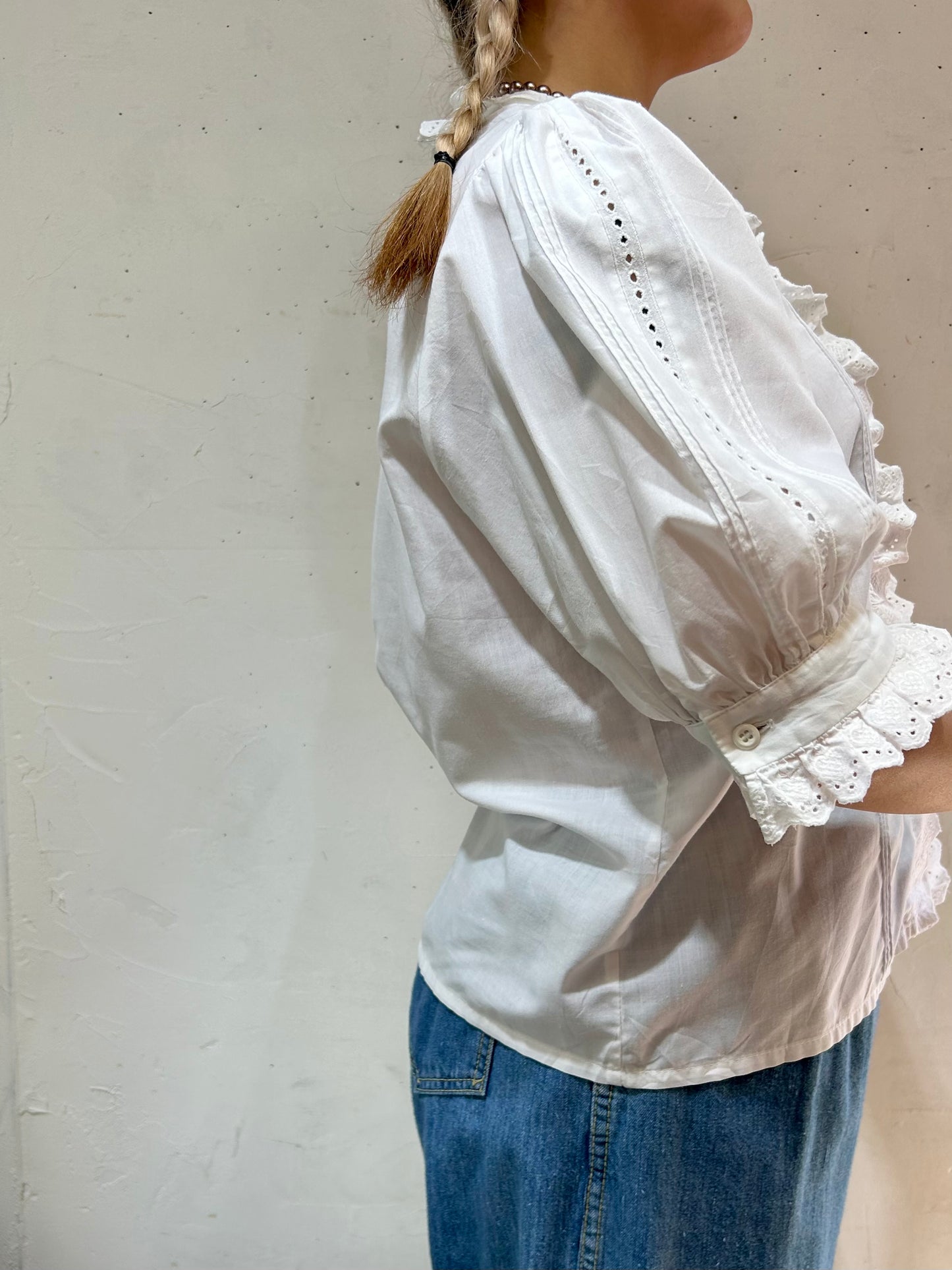 Vintage White Tyrol Blouse [D26854]