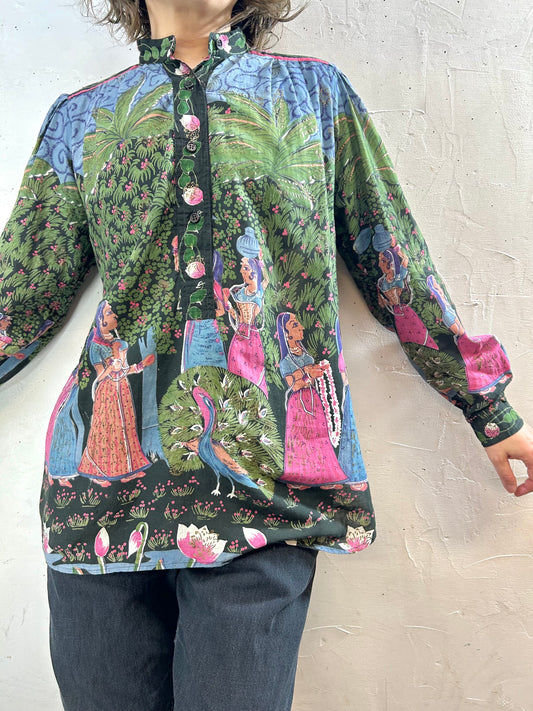 ’70s Indian Cotton Shirt〜stamina〜[F27269]