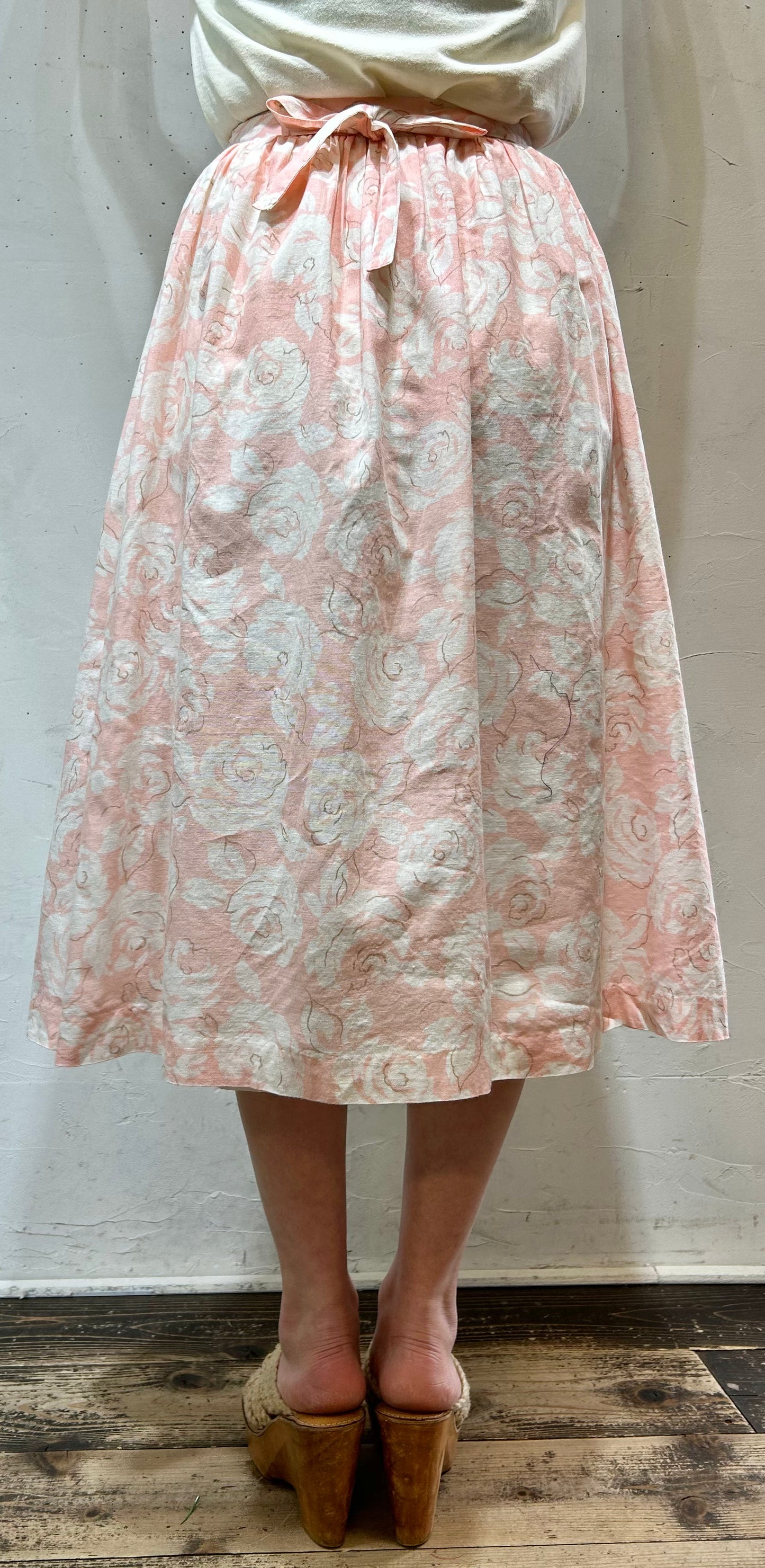 Vintage Rose Pattern Skirt [D26705]