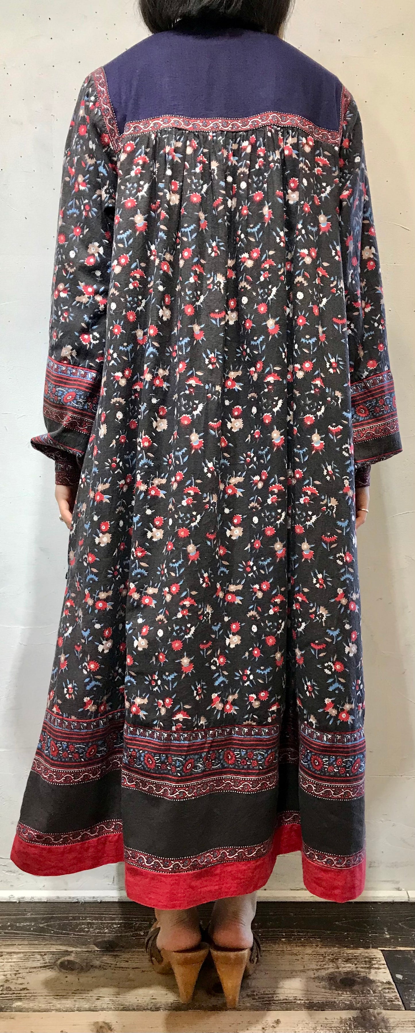 Vintage Indian Cotton Dress  [A25989]