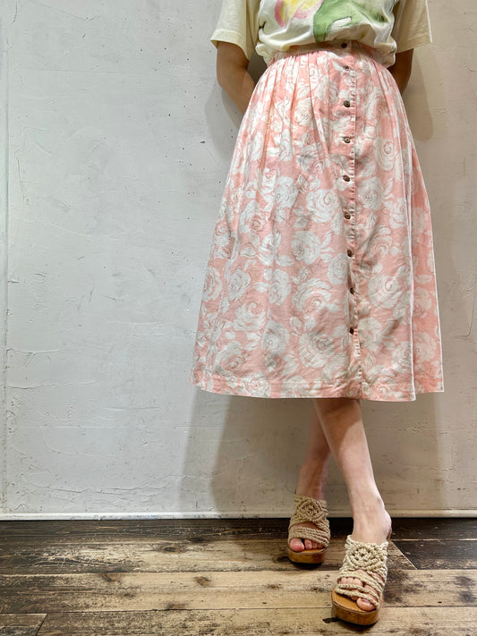 Vintage Rose Pattern Skirt [D26705]