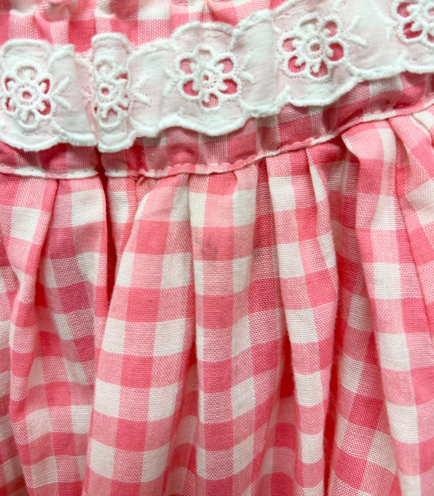 ‘70s Vintage Gingham Check Skirt [B26378]