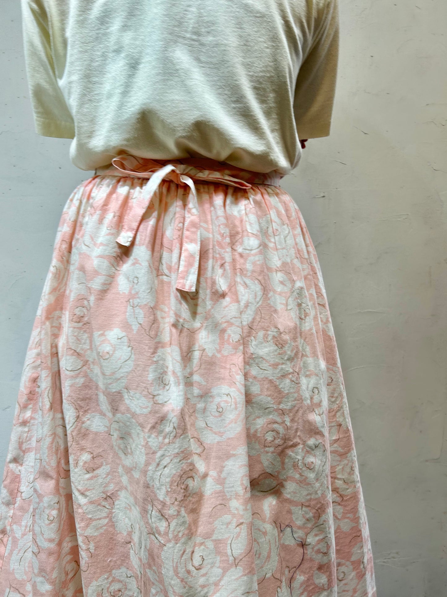 Vintage Rose Pattern Skirt [D26705]