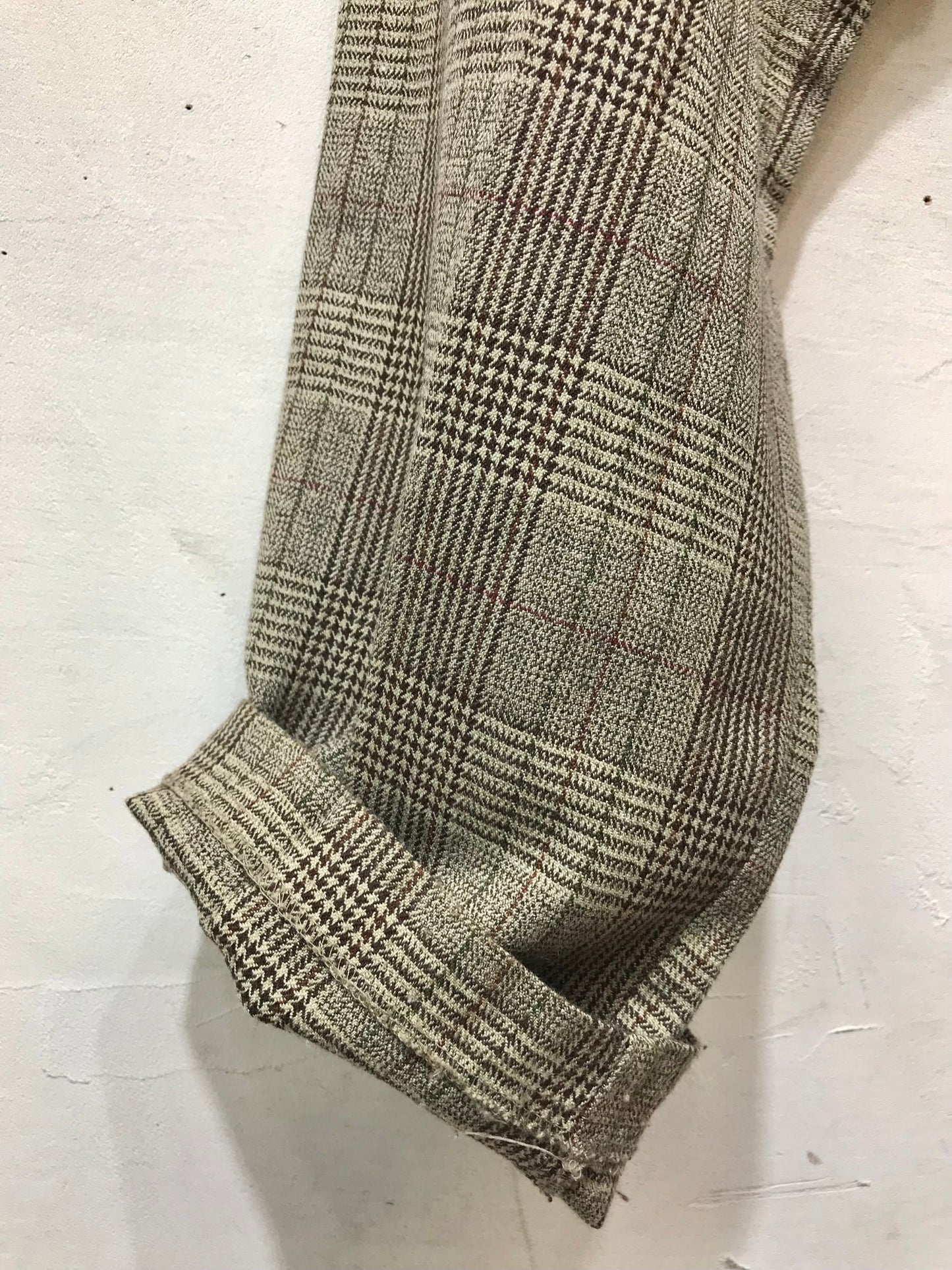 Vintage Plaid Pants MADE IN USA [H17549]